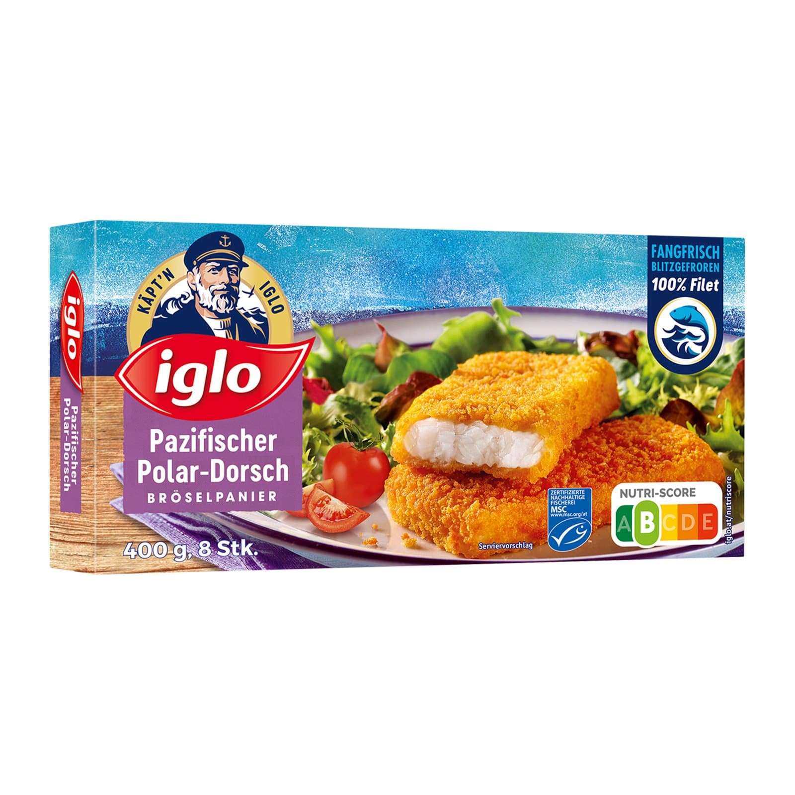 Iglo Fischfilet Pazifischer Polardorsch Paniert