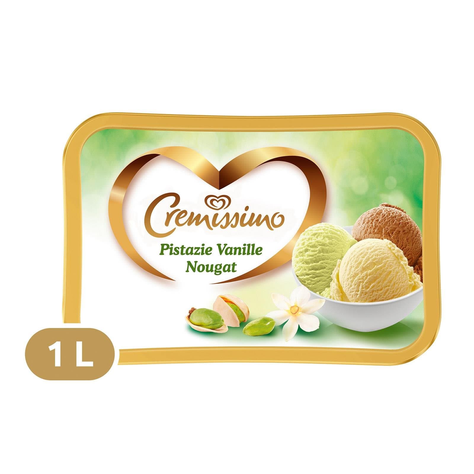 Eskimo Eiscreme Pistazie Vanille Nougat
