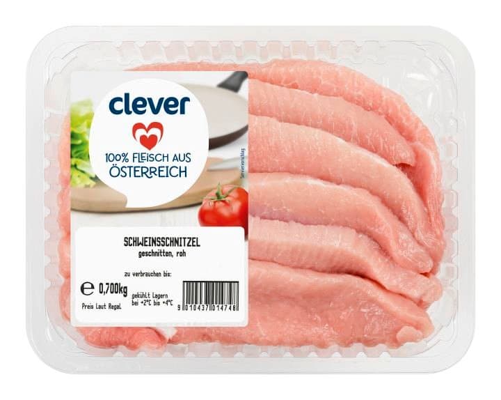 Clever Schwein Schnitzel