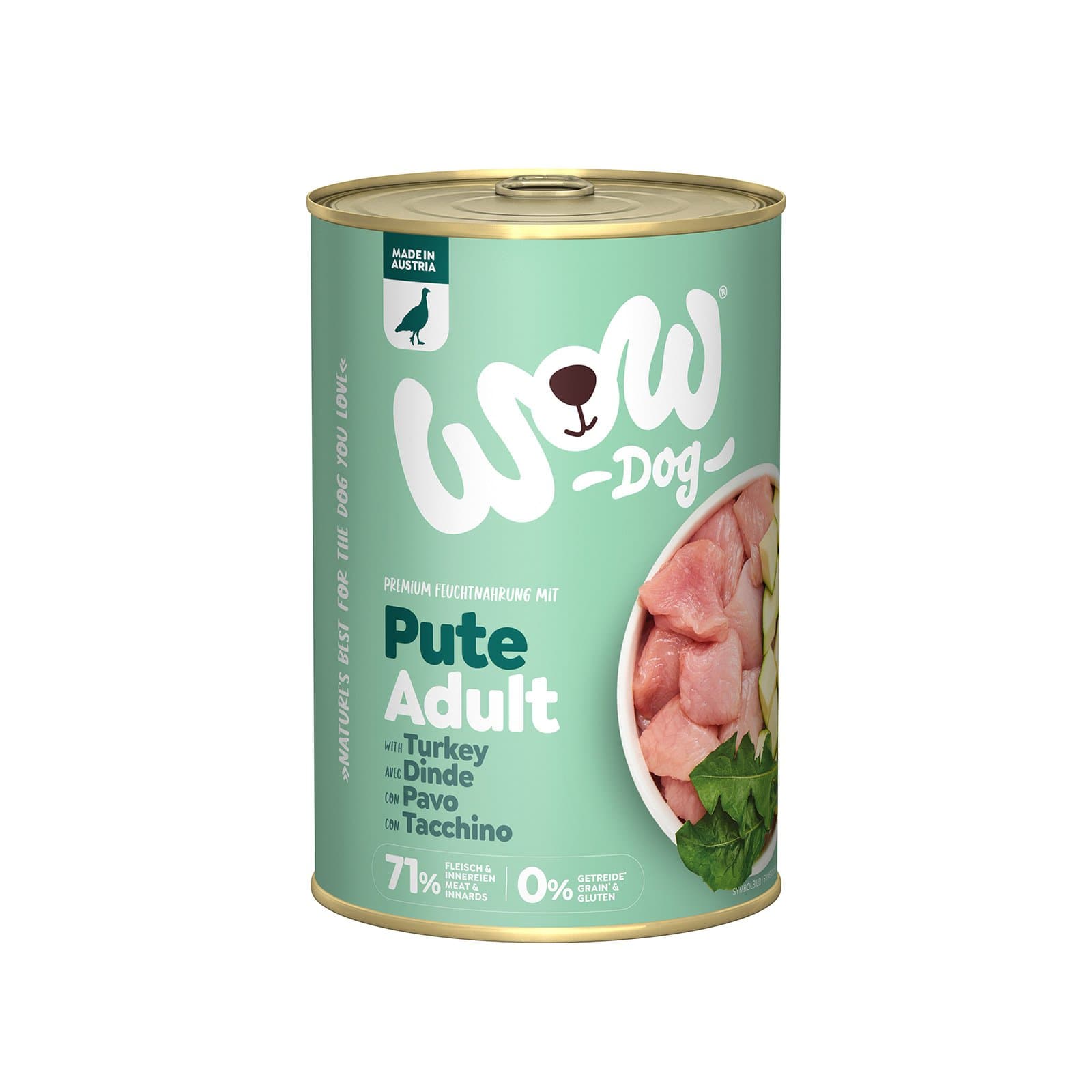 WOW Hundefutternass Pute