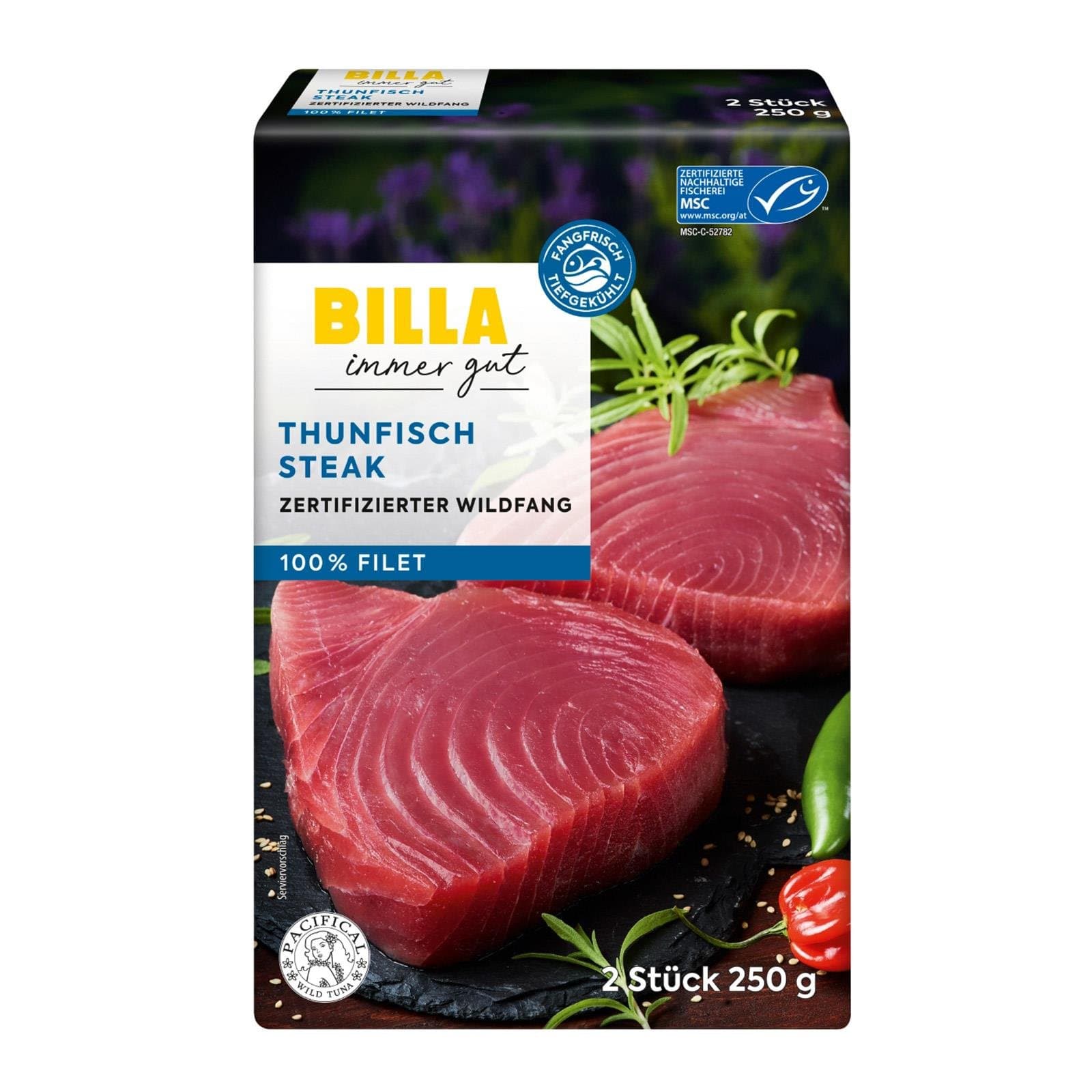 BILLA Fischfilet Thunfisch Steaks