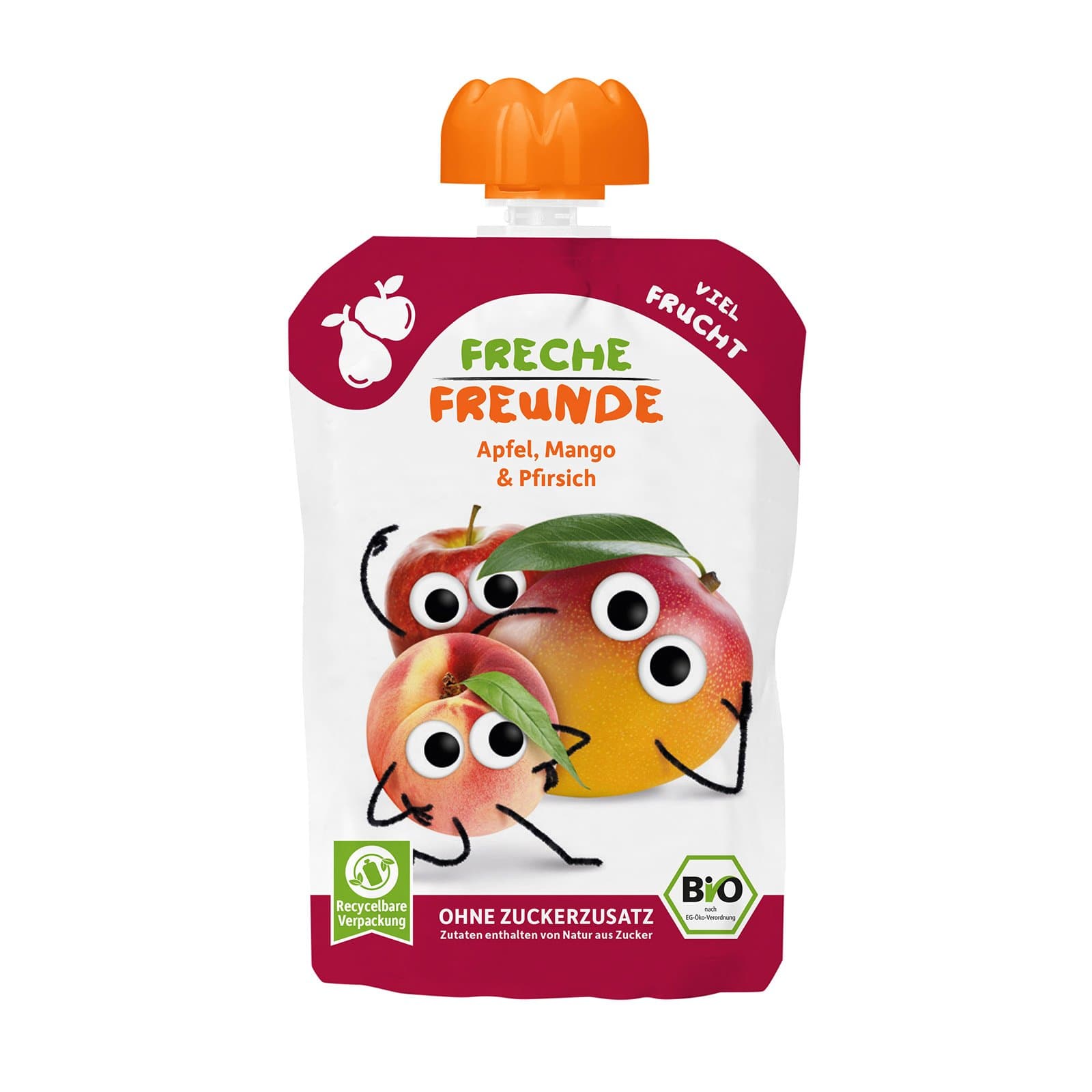 Freche Freunde Quetschie Apfel Mango Pfirsich Bio