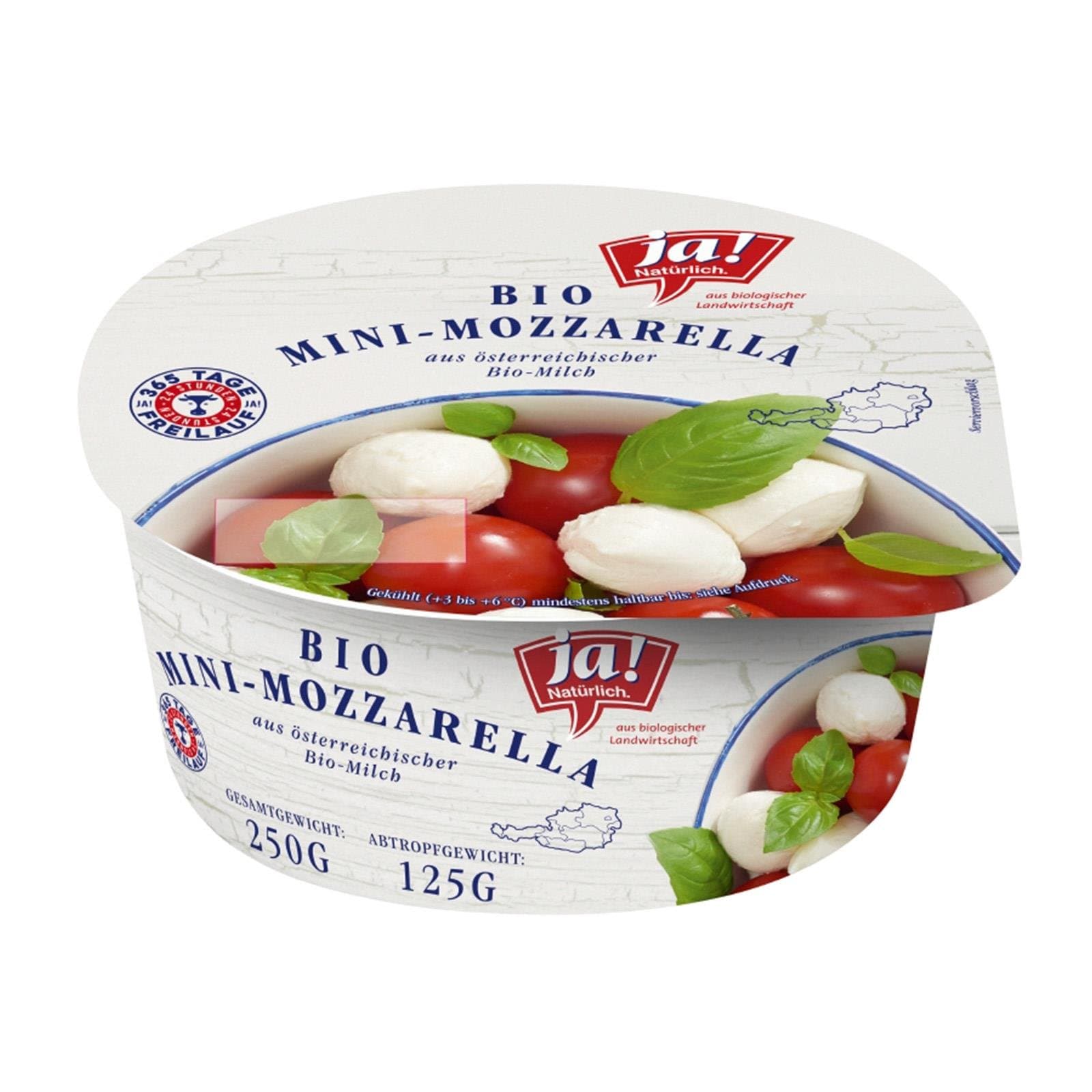 Ja! Natürlich Mozzarella Mini Bio