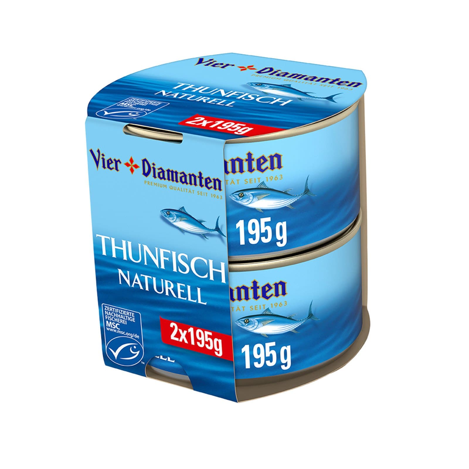 Vier Diamanten Thunfisch Natur
