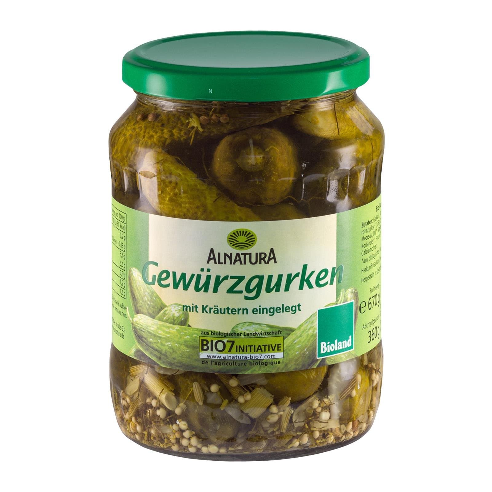 Alnatura Gurken Gewuerz Bio