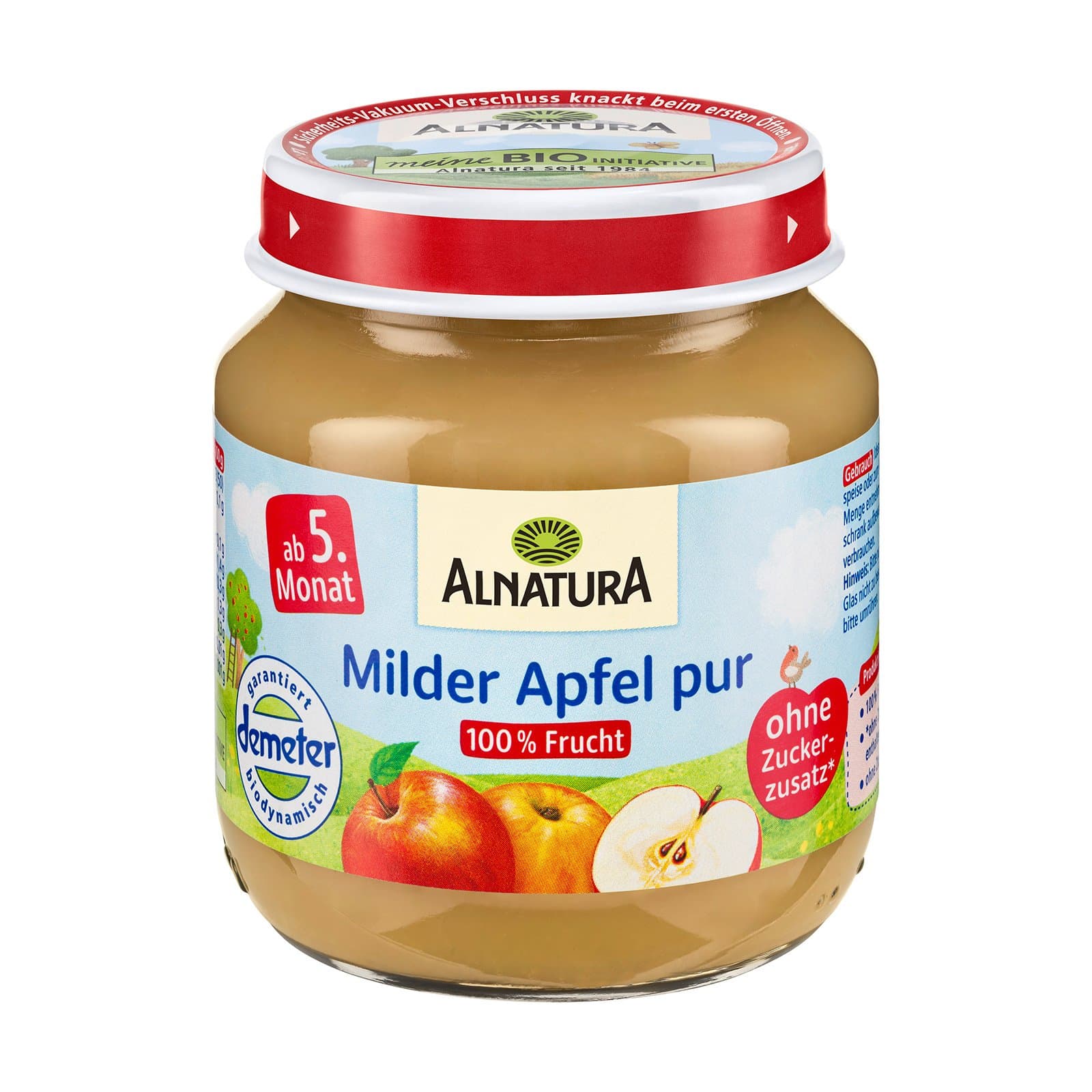 Alnatura Glaeschen Apfel Bio