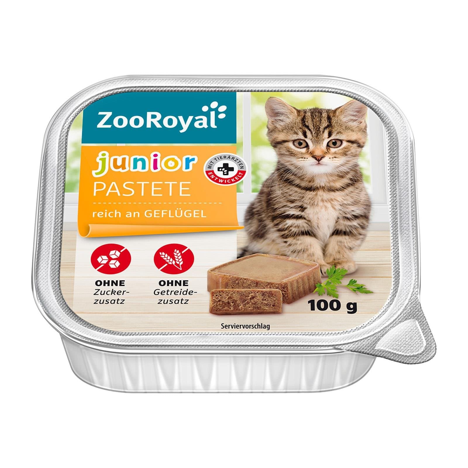 ZooRoyal Katzenfutternass Gefluegel Junior