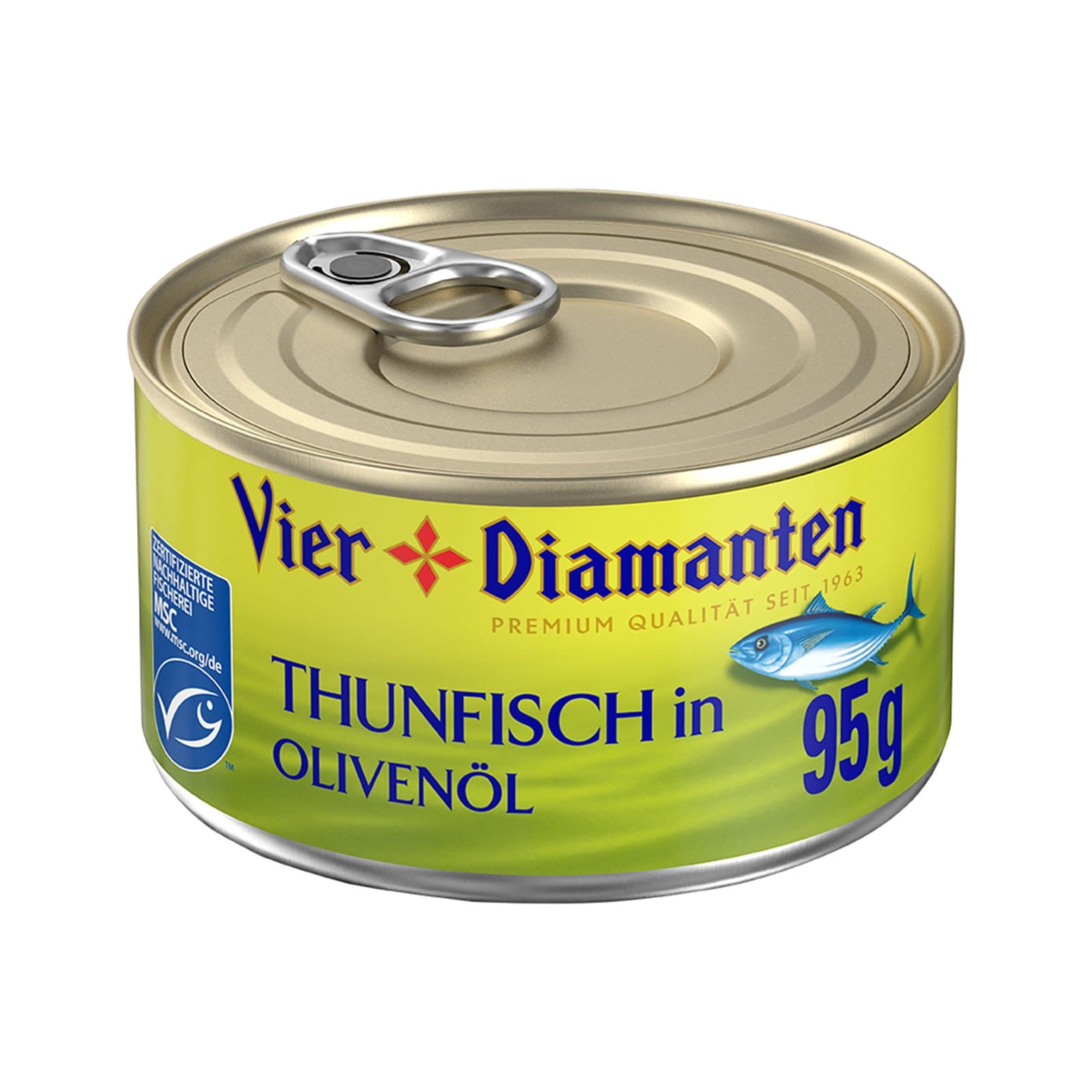 Vier Diamanten Thunfischfilet Olivenoel