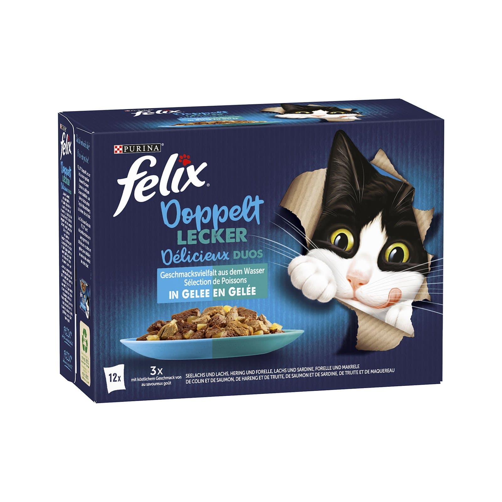 Felix Katzenfutternass Fisch