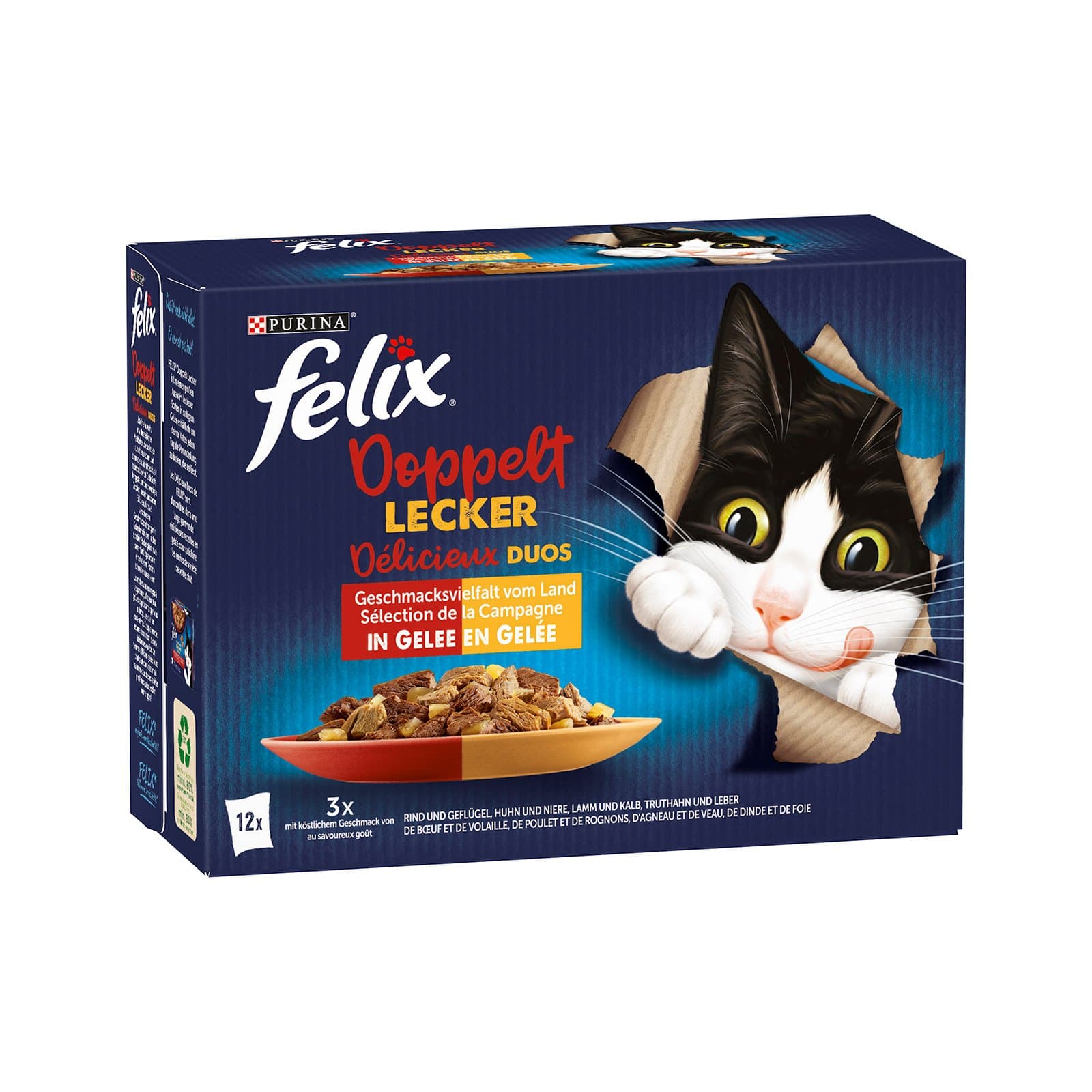 Felix Katzenfutternass Fleisch