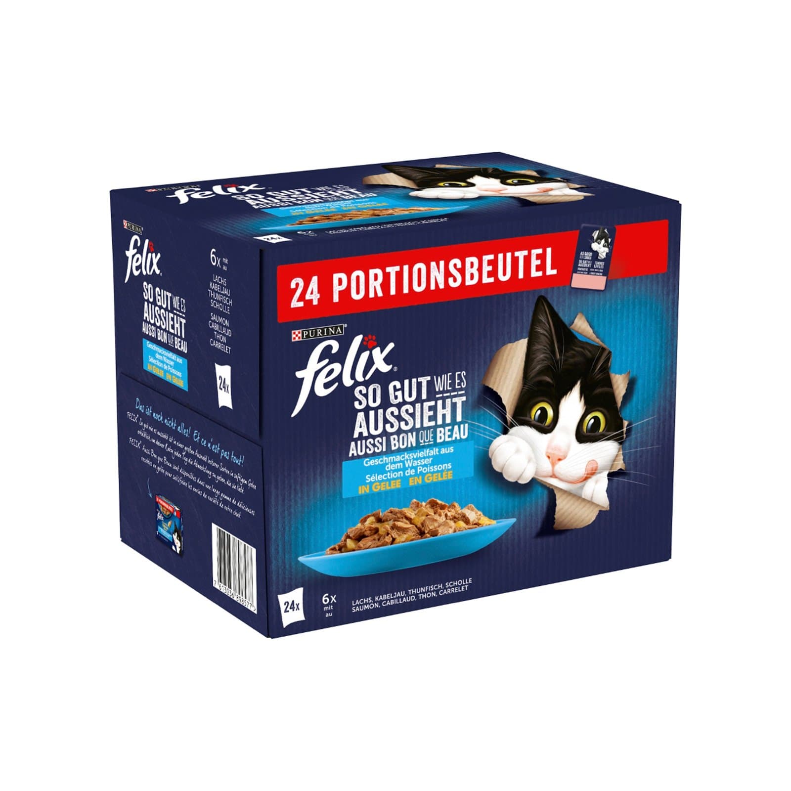 Felix Katzenfutternass Fisch
