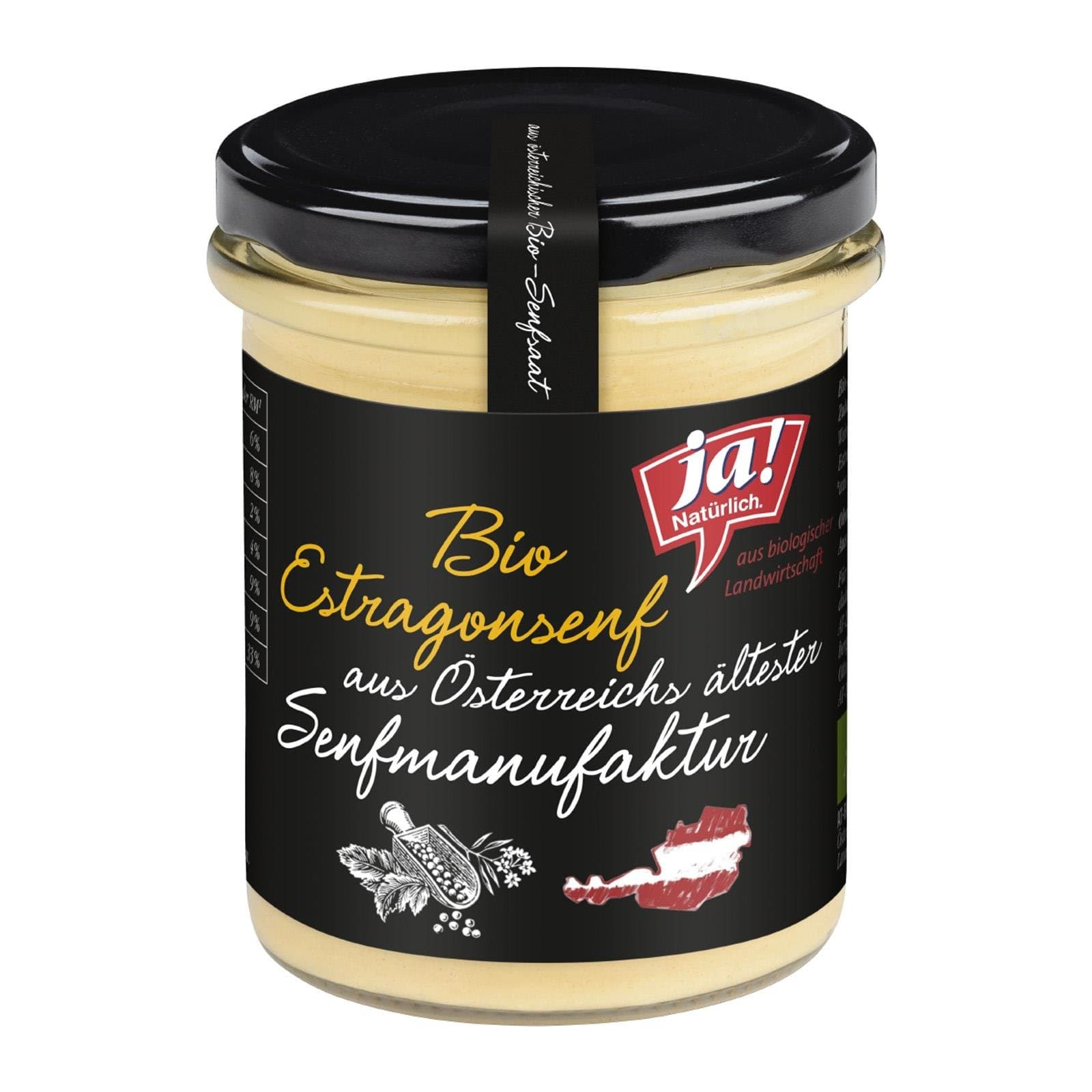 Ja! Natürlich Senf Estragon Bio