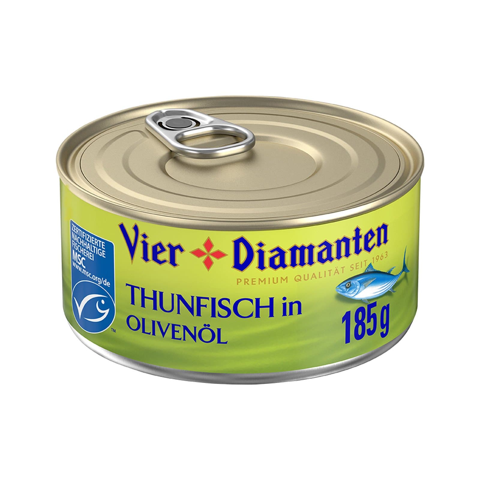 Vier Diamanten Thunfisch Olivenoel