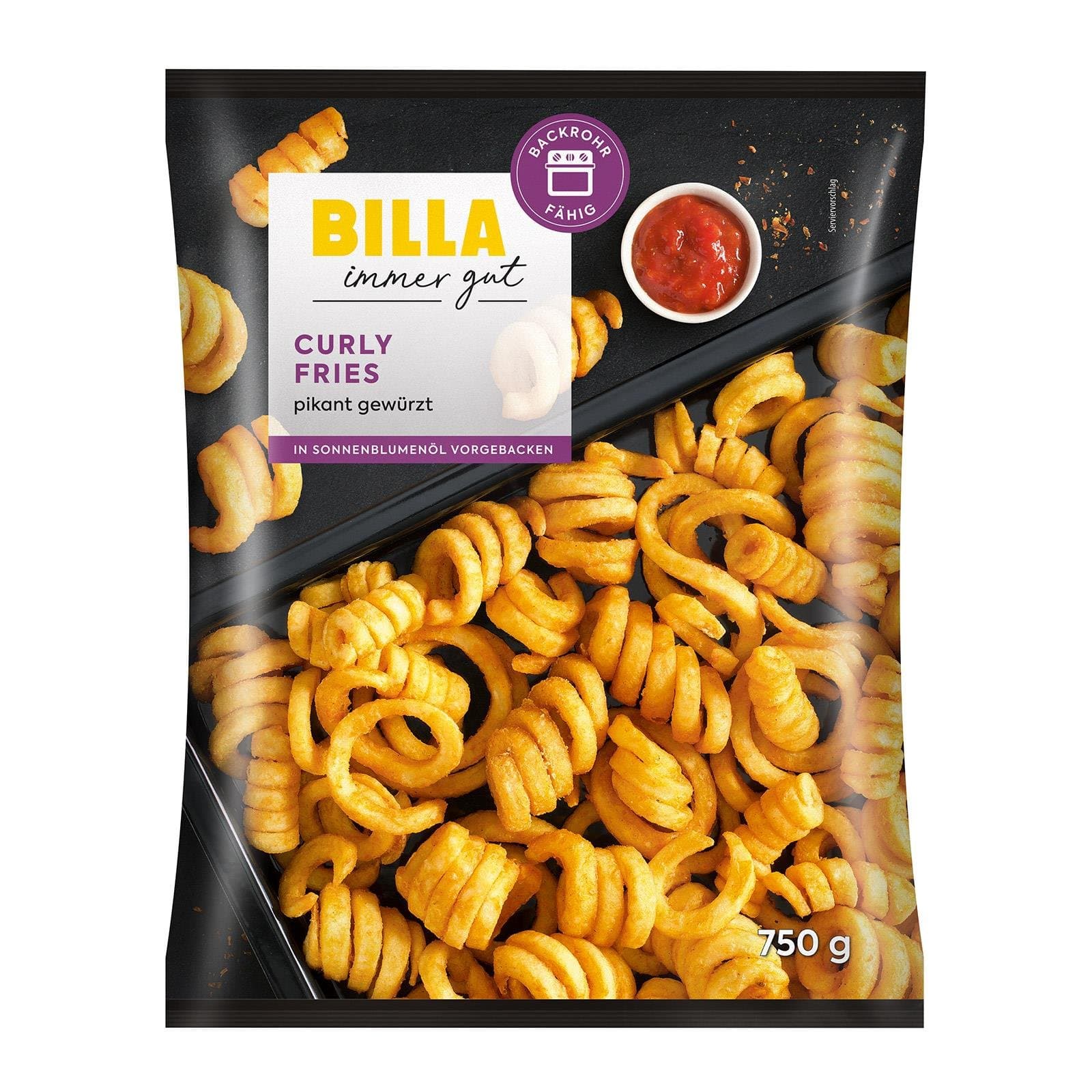 BILLA Pommes Curly