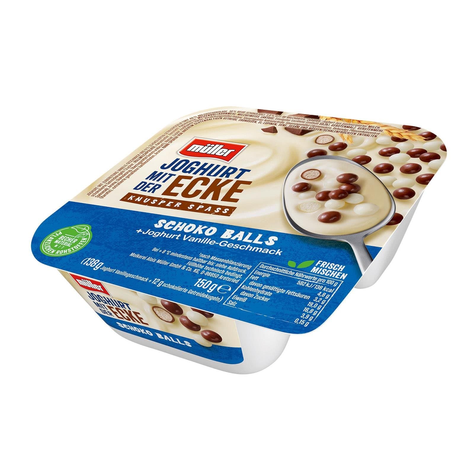 Müller Joghurt Vanille Schoko Balls