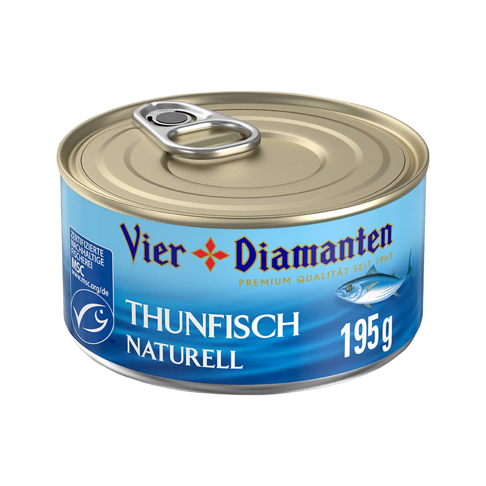 Vier Diamanten Thunfisch Natur