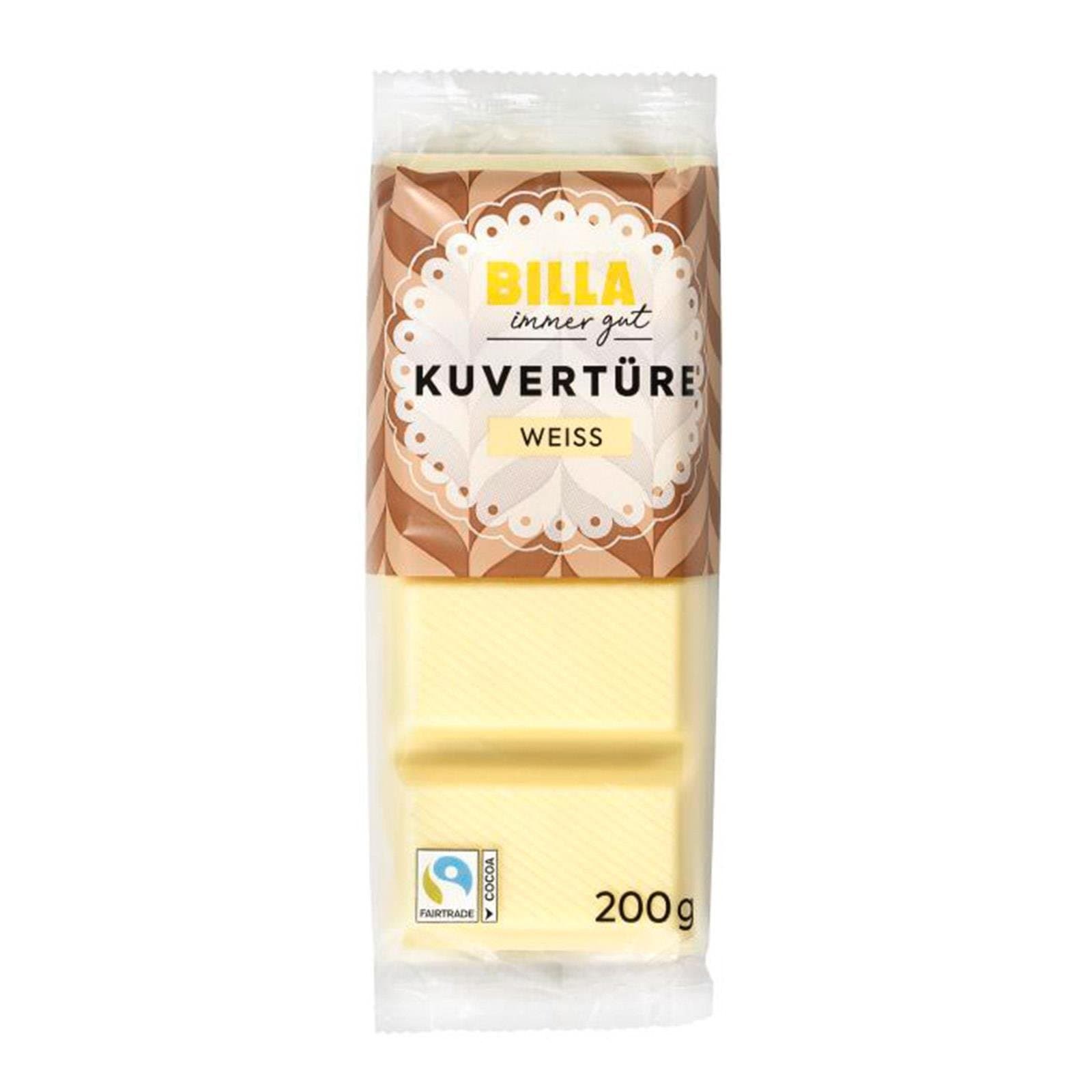 BILLA Kuvertuere Weiss