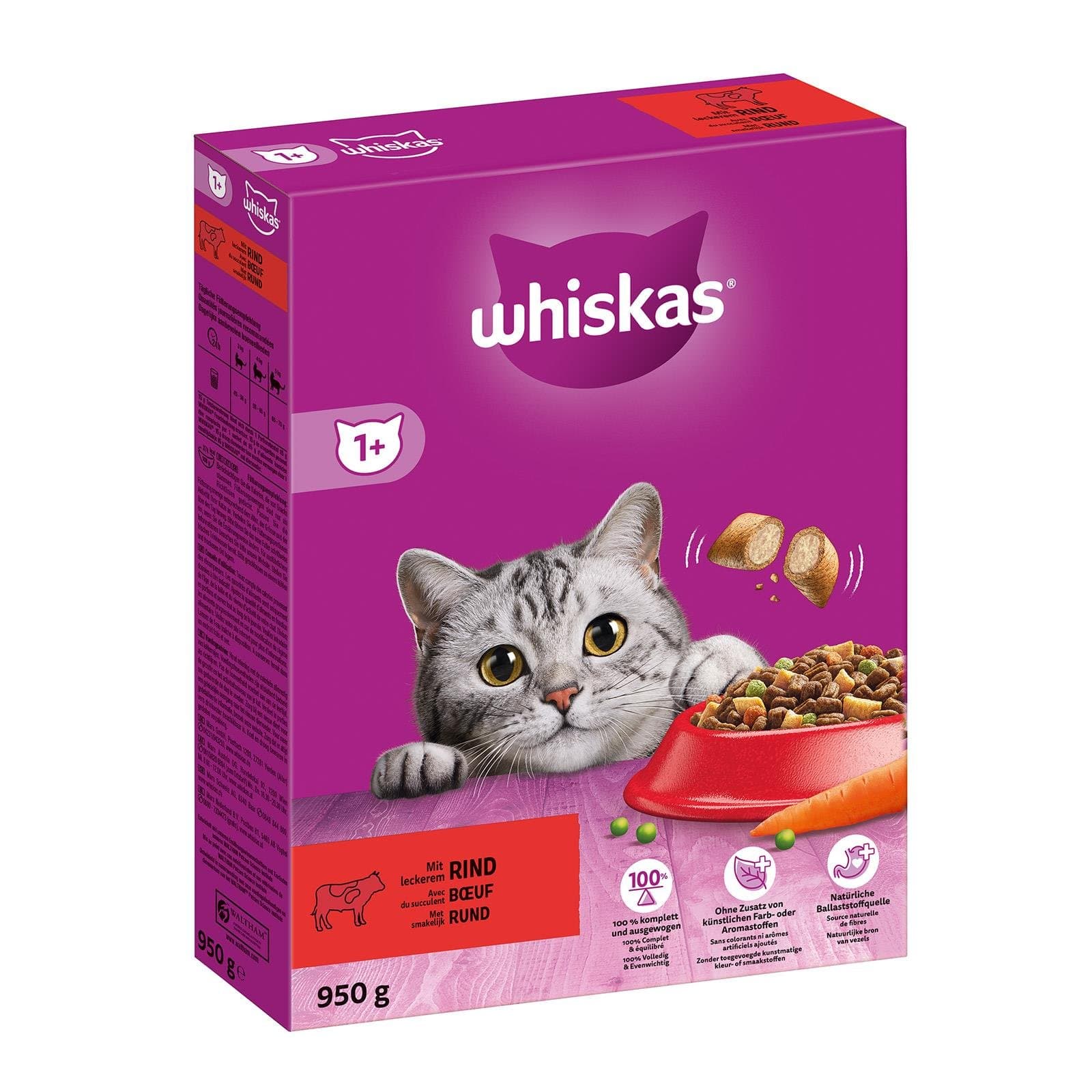 Whiskas Katzenfuttertrocken Rind