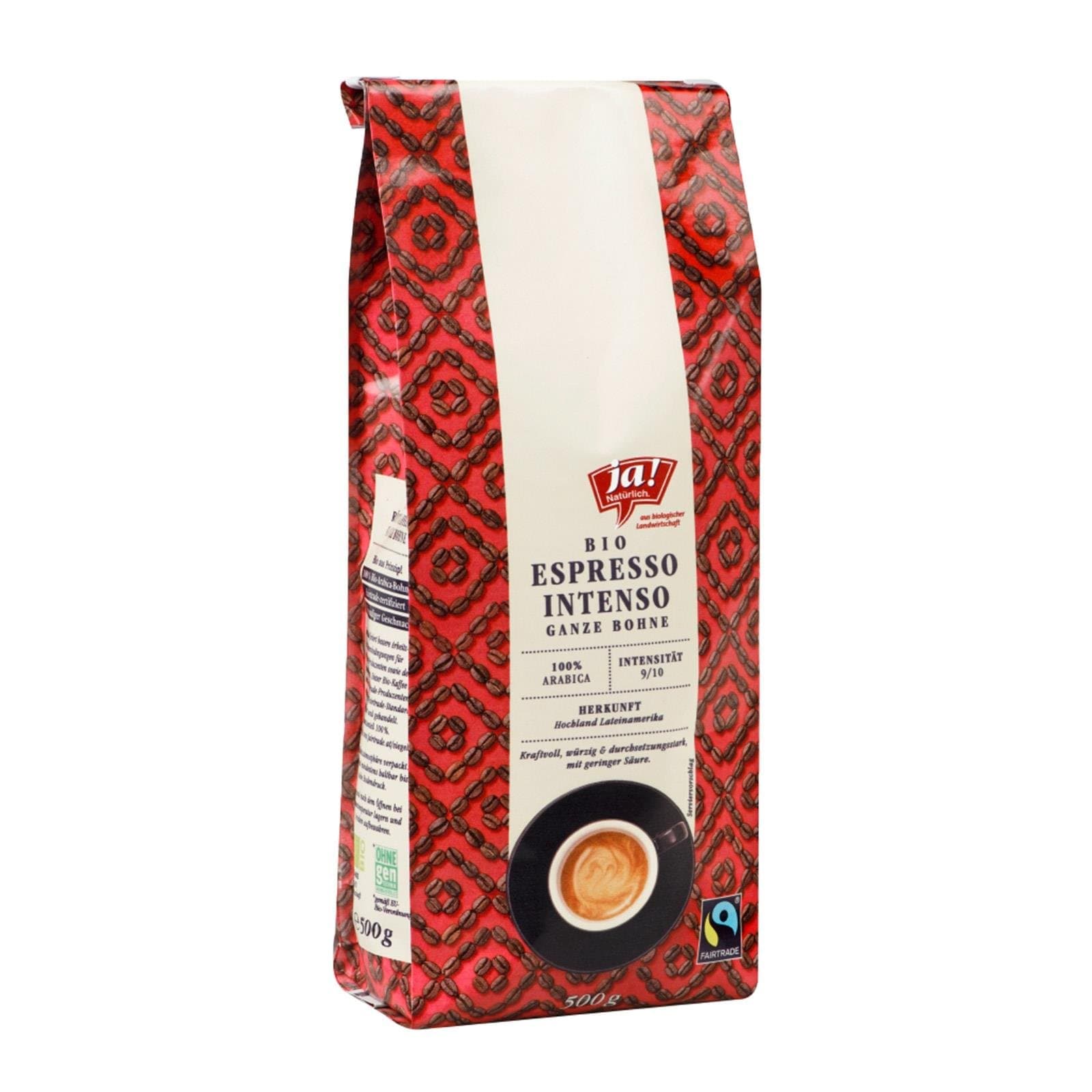 Ja! Natürlich Kaffeebohnen Espresso Intenso Bio