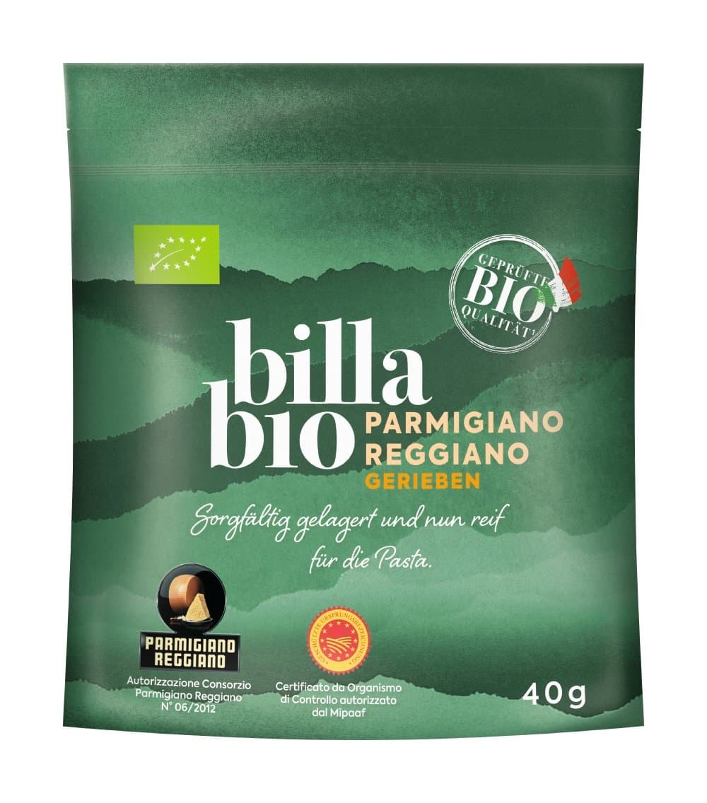 BILLA Parmesan Gerieben Bio