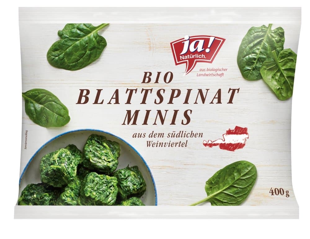 Ja! Natürlich Blattspinat Mini Bio