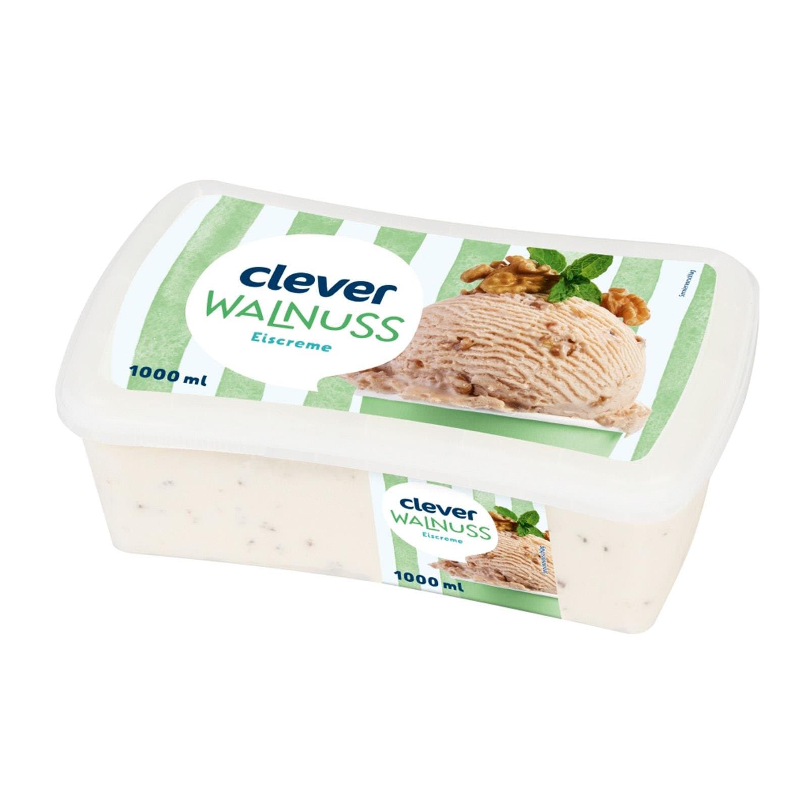 Eiscreme Walnuss