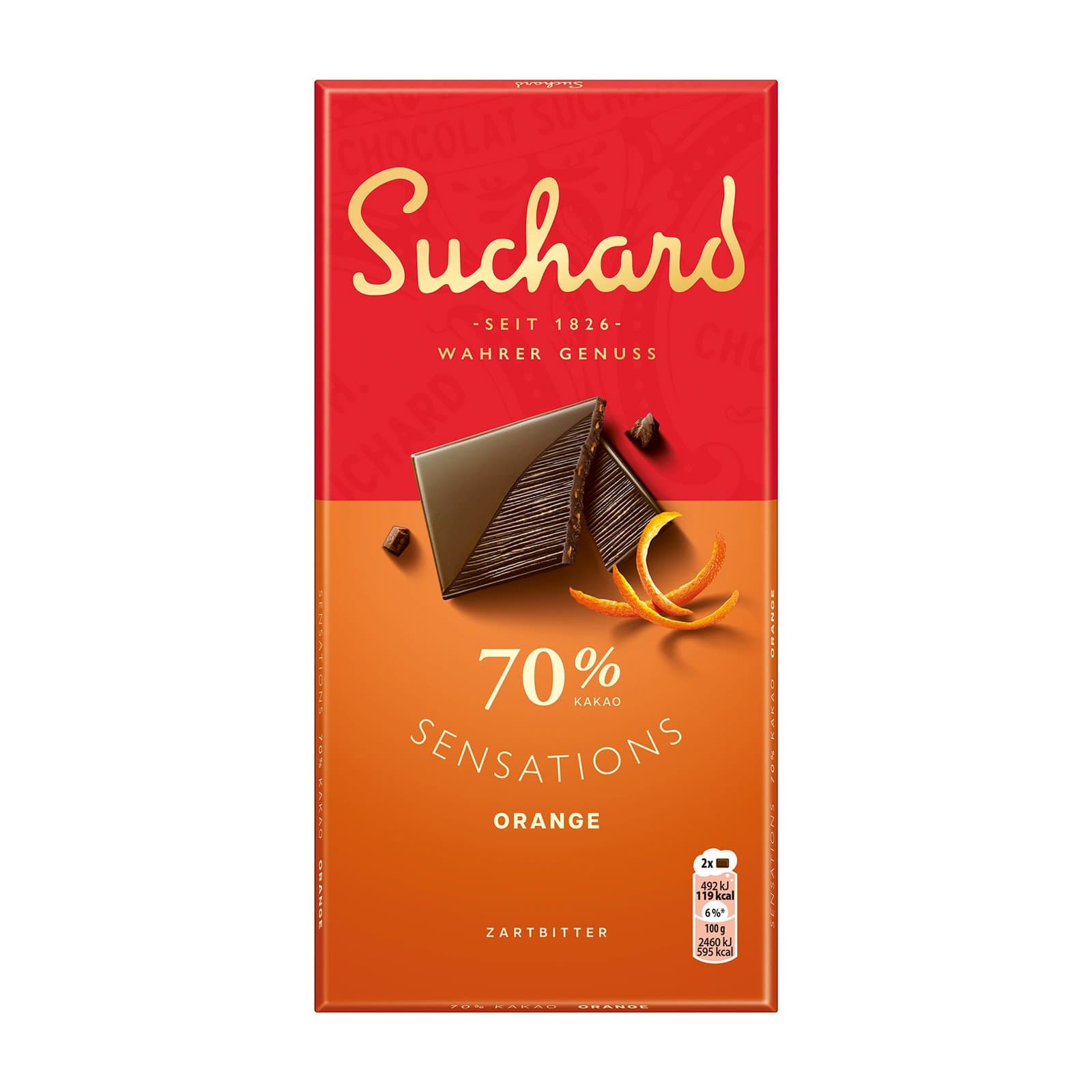 Suchard Tafelschokolade Orange Noir