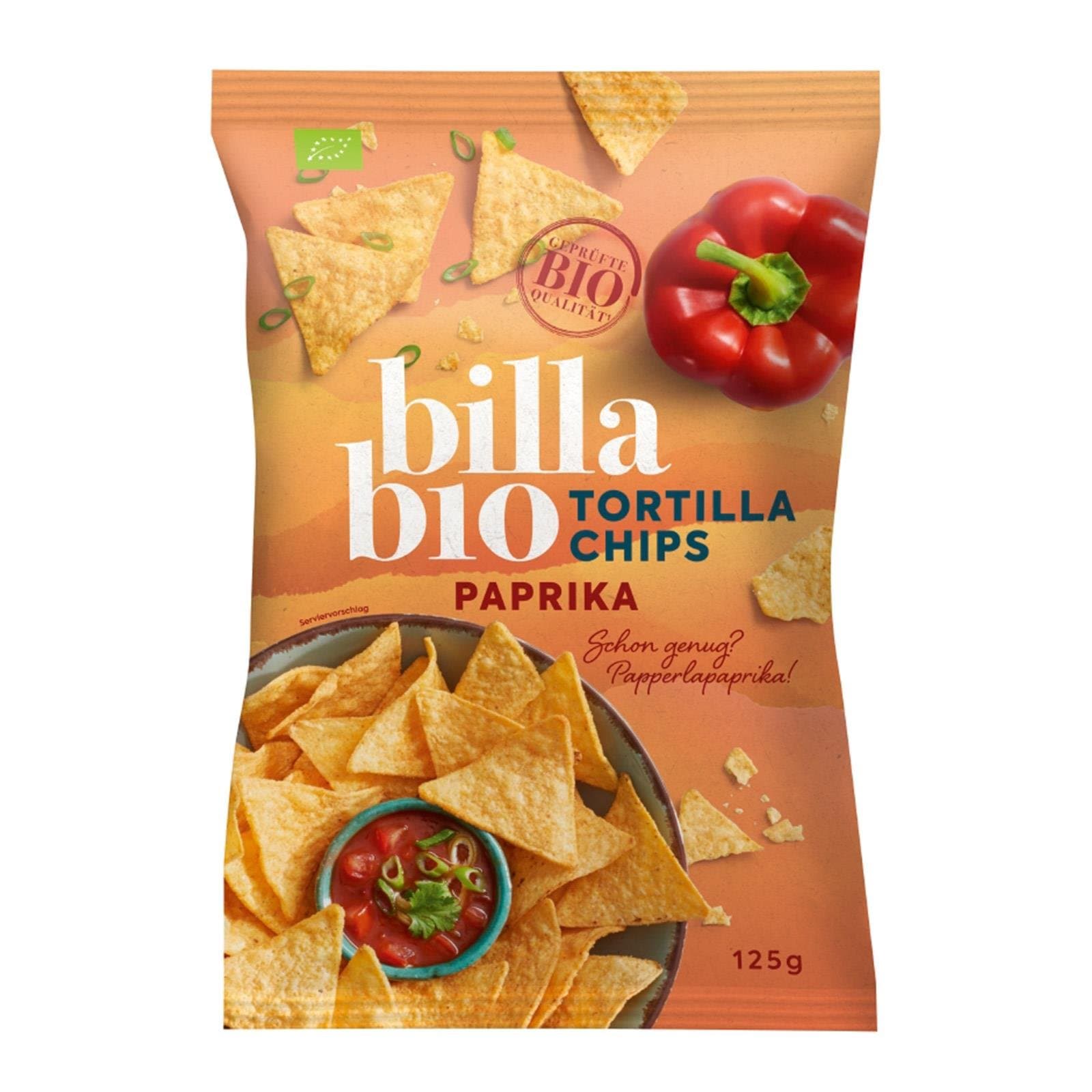BILLA Tortillachips Paprika Bio