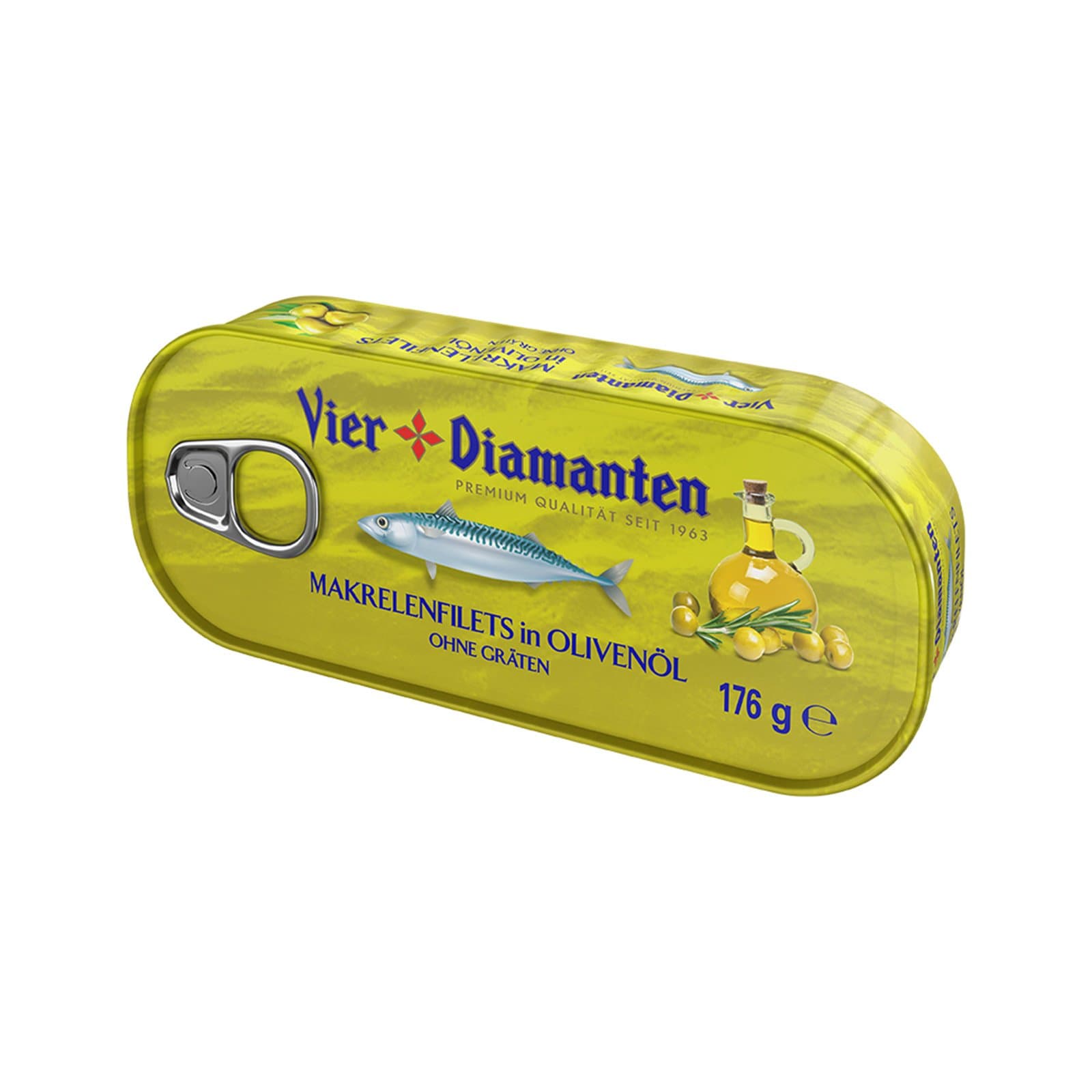 Vier Diamanten Makrelenfilet Olivenoel