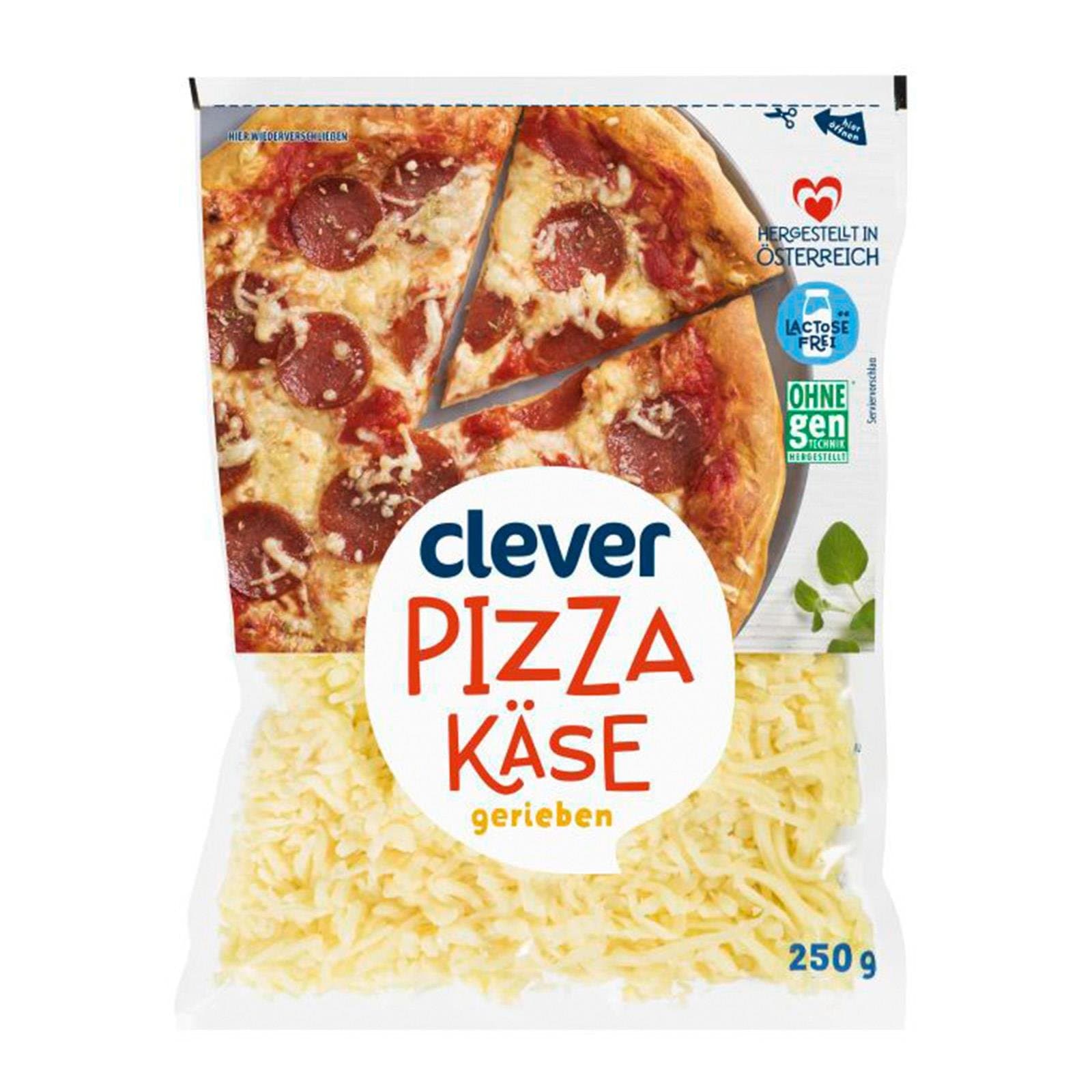 Clever Pizzakaese Gerieben
