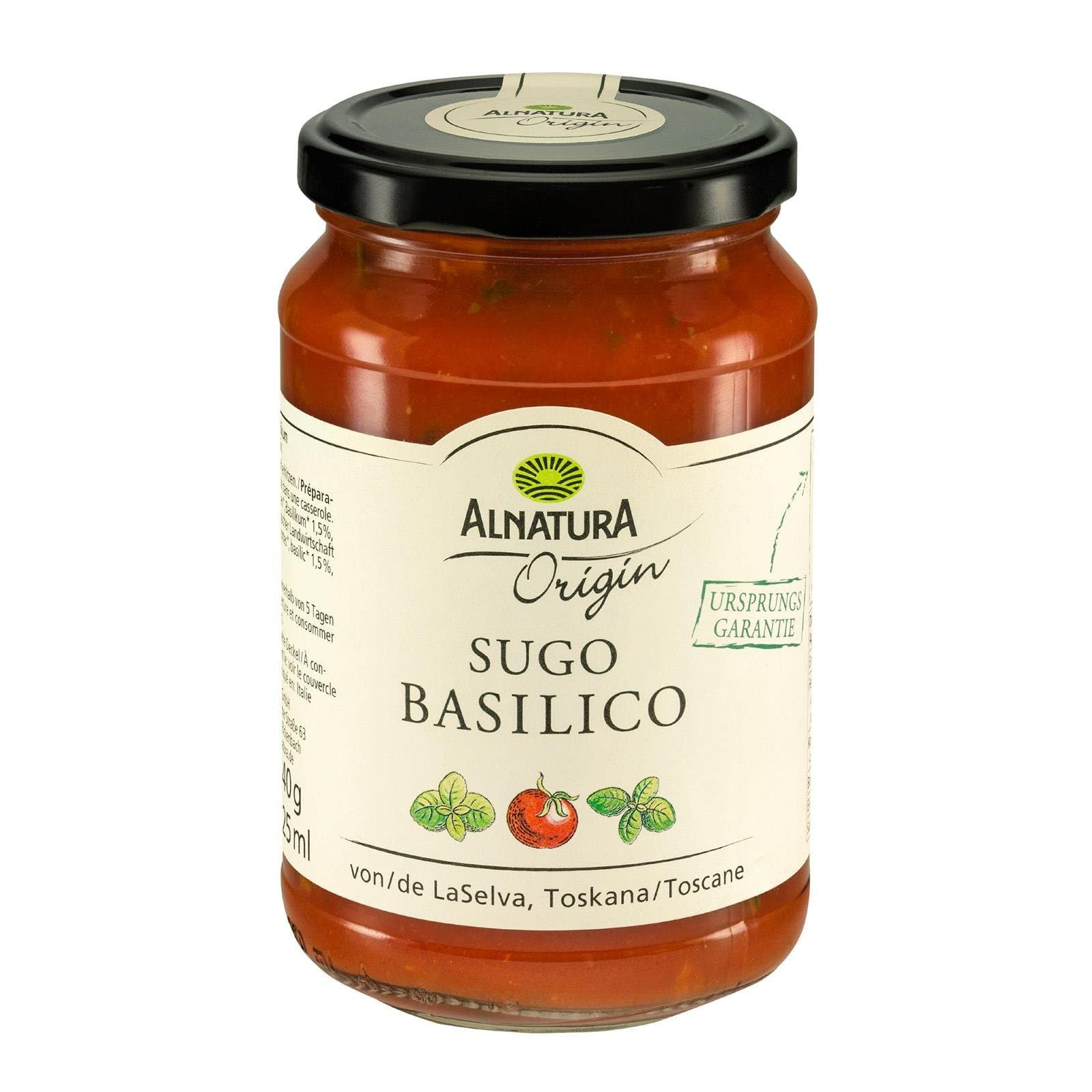Alnatura Sugo Basilikum Bio