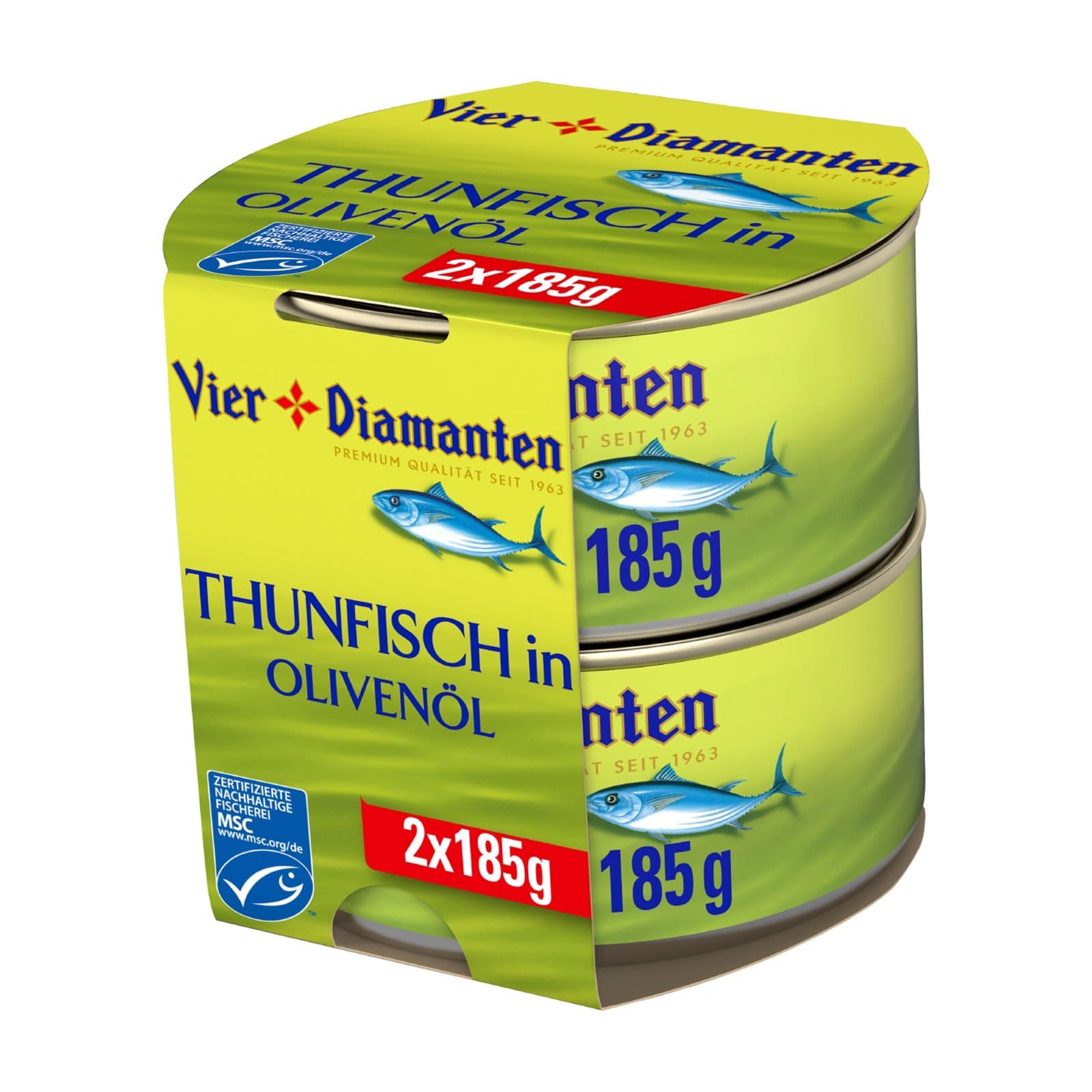 Vier Diamanten Thunfisch Olivenoel