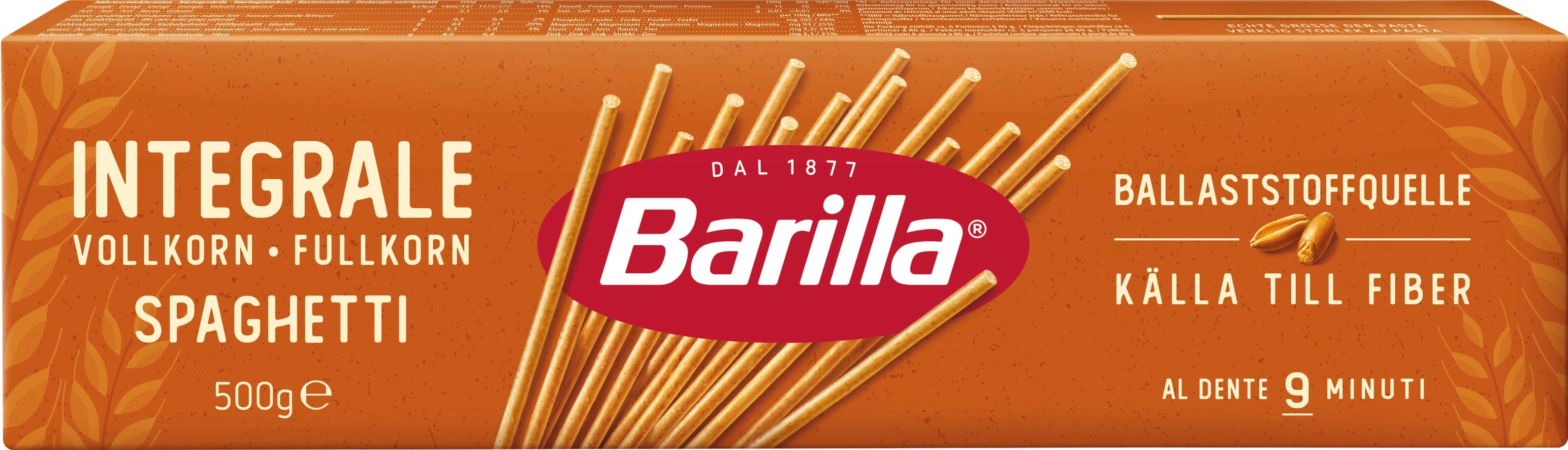 Barilla Spaghetti Vollkorn