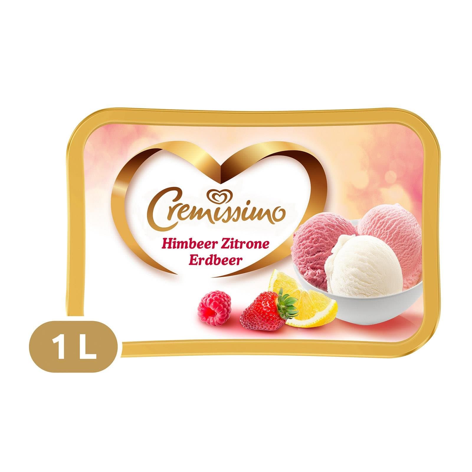 Eskimo Eiscreme Himbeer Zitrone Erdbeer