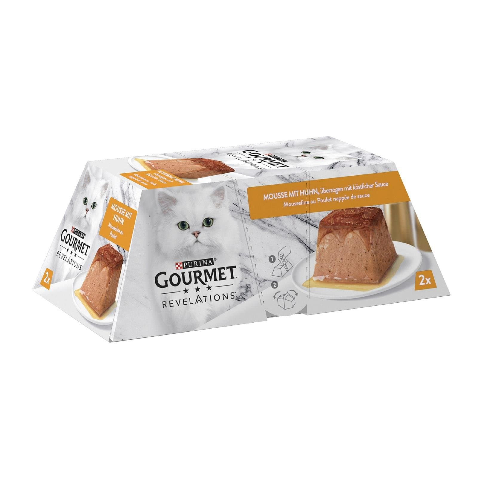 Gourmet Katzenfutternass Huhn Mousse