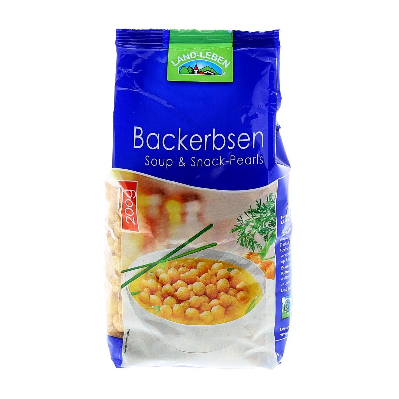 Land-Leben Backerbsen