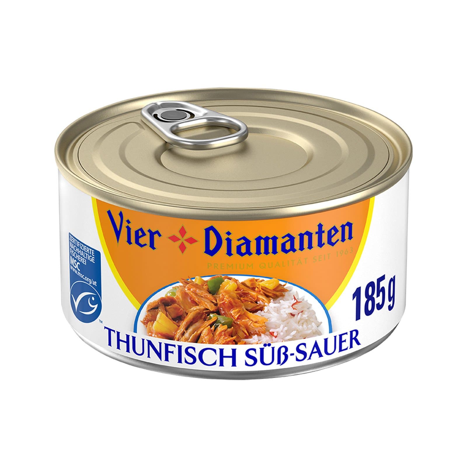 Vier Diamanten Thunfisch Suess Sauer