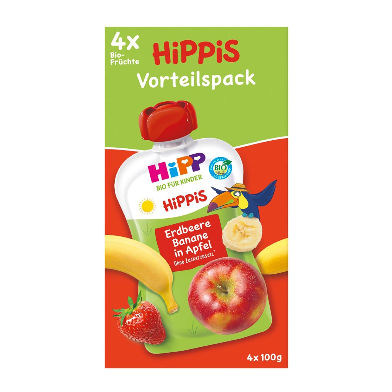 Hipp Quetschie Erdbeer Banane Apfel Bio