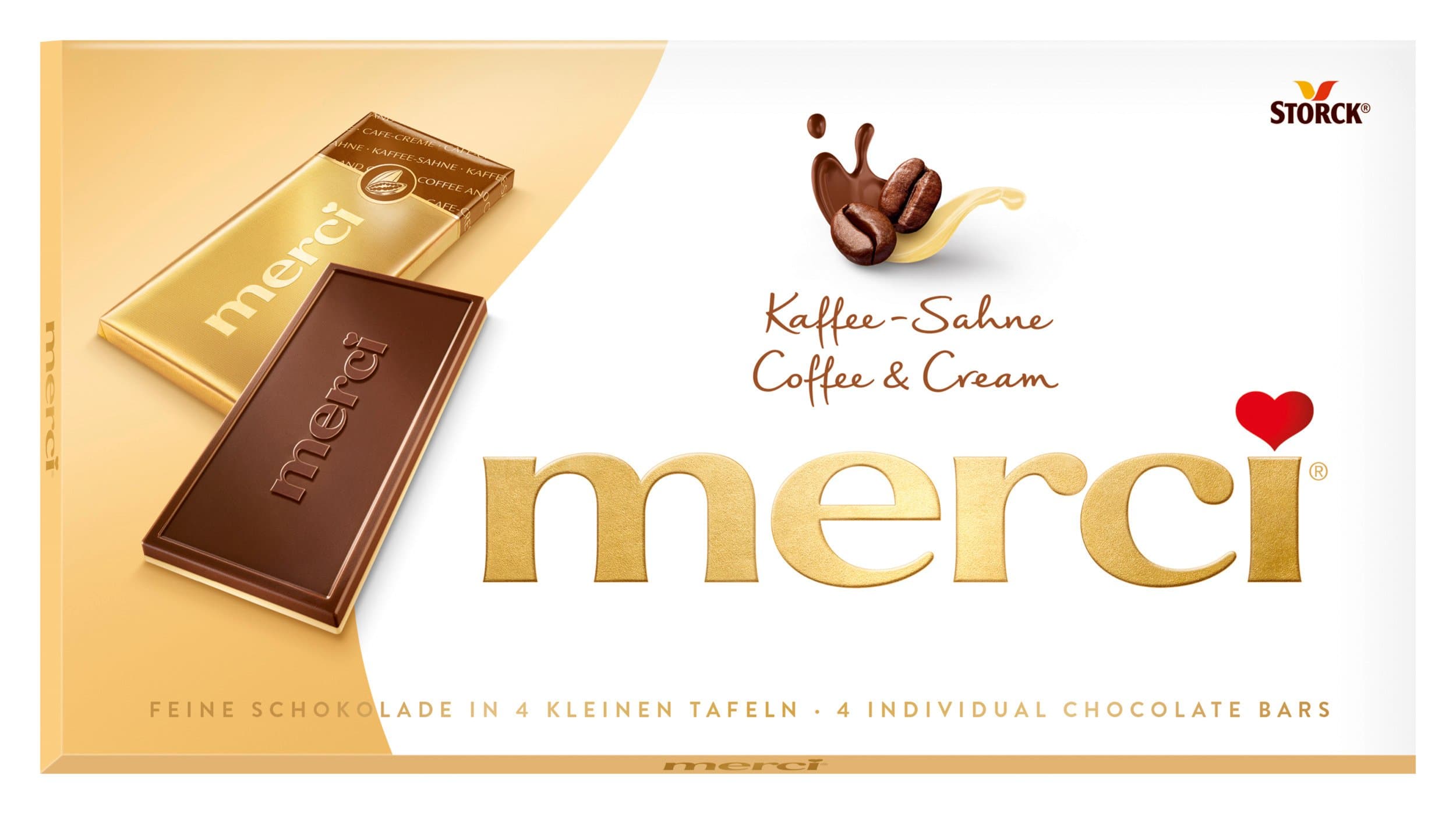 merci Tafelschokolade Kaffee Sahne