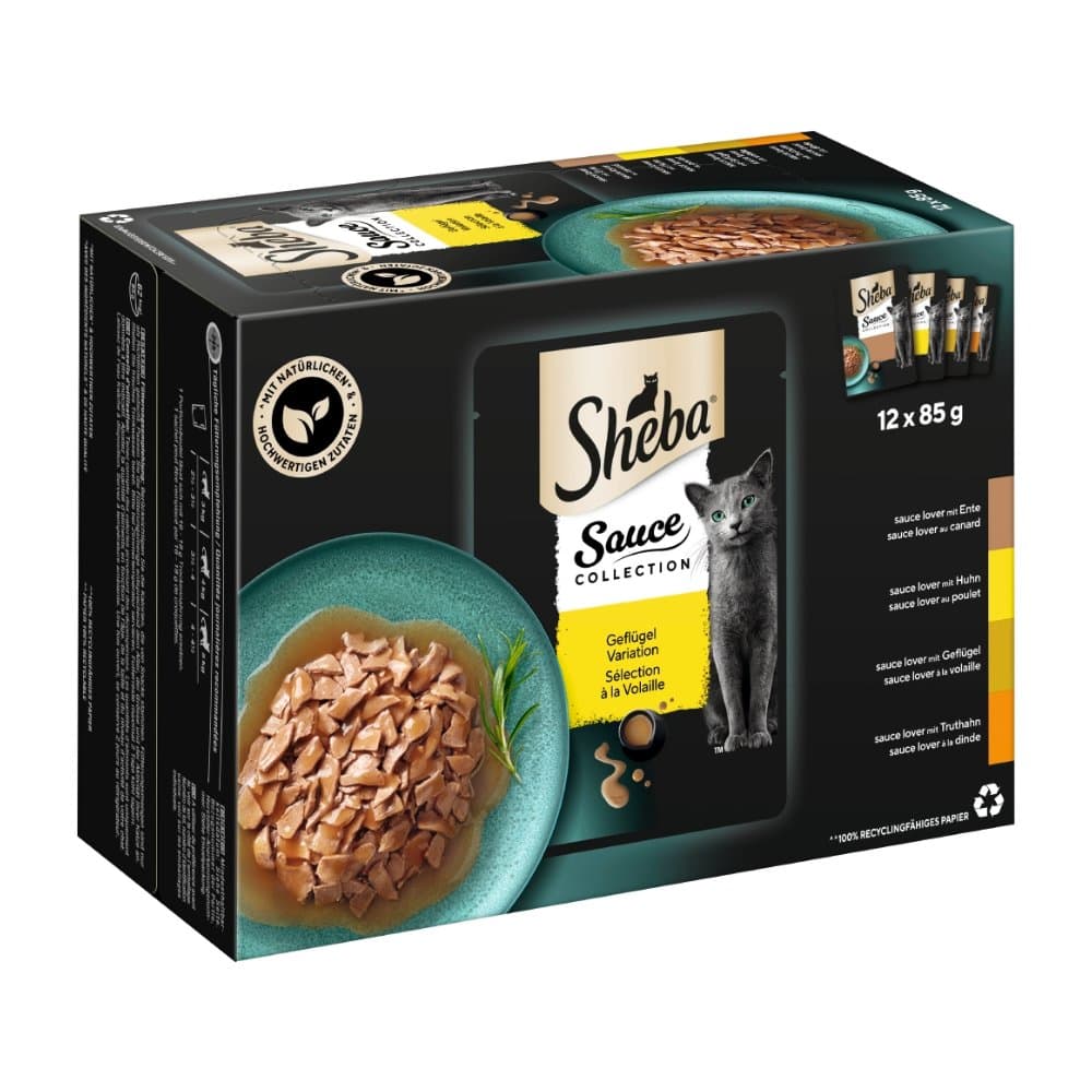 Sheba Katzenfutternass Gefluegel Sauce