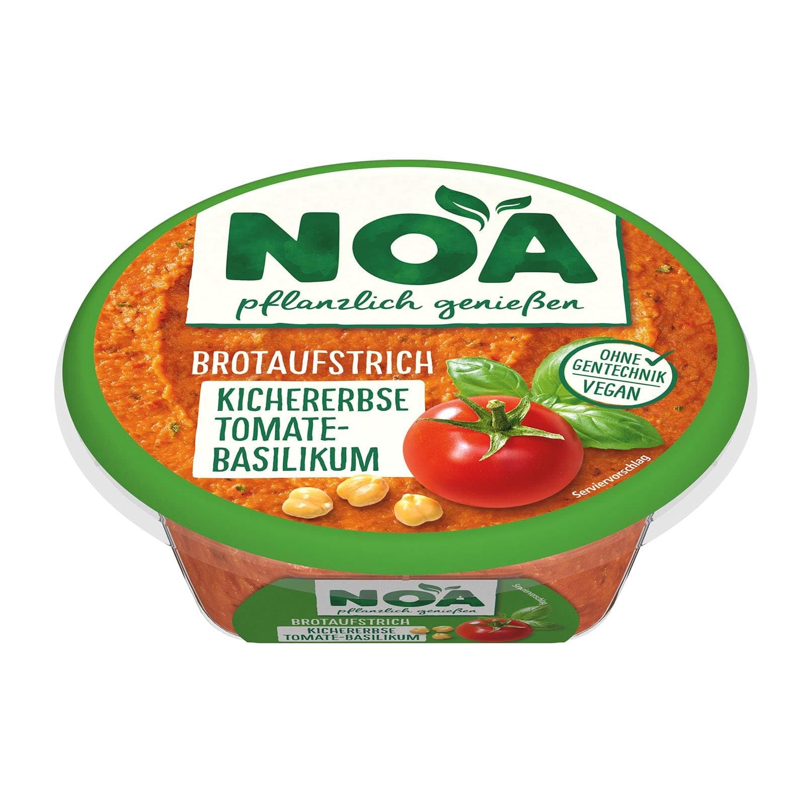 Noa Brotaufstrich Kichererbse Tomate Basilikum