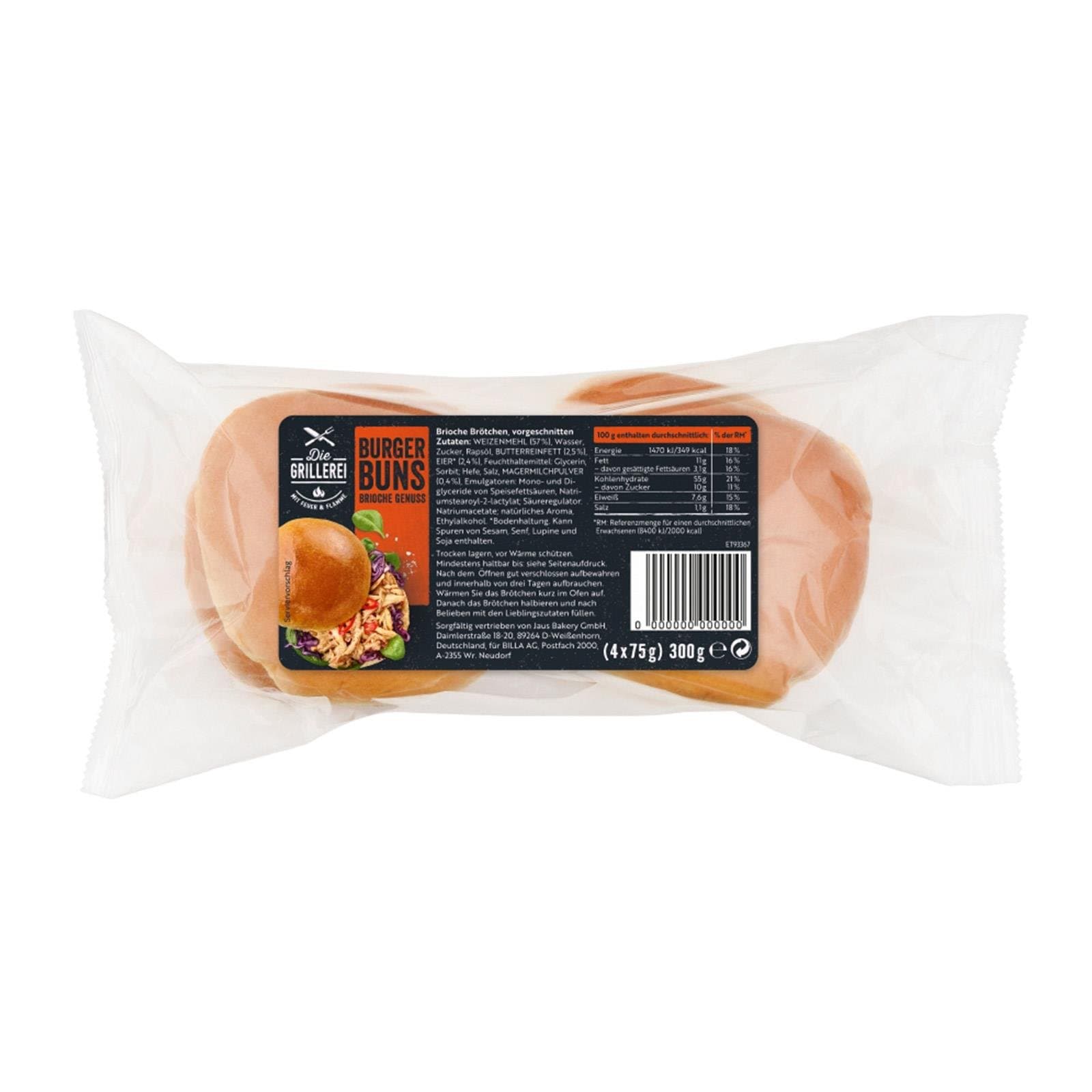 Die Grillerei Burgerbun Brioche