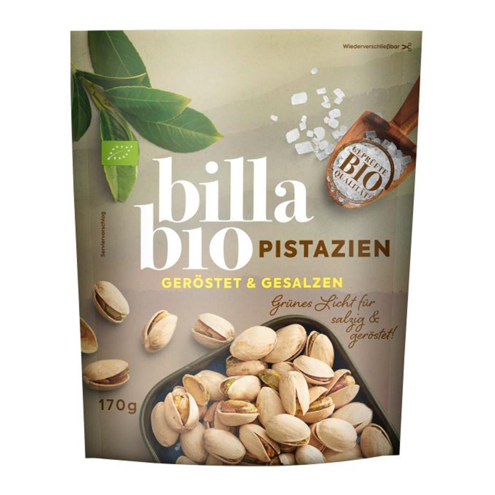 BILLA Pistazie Geroestet Gesalzen Bio