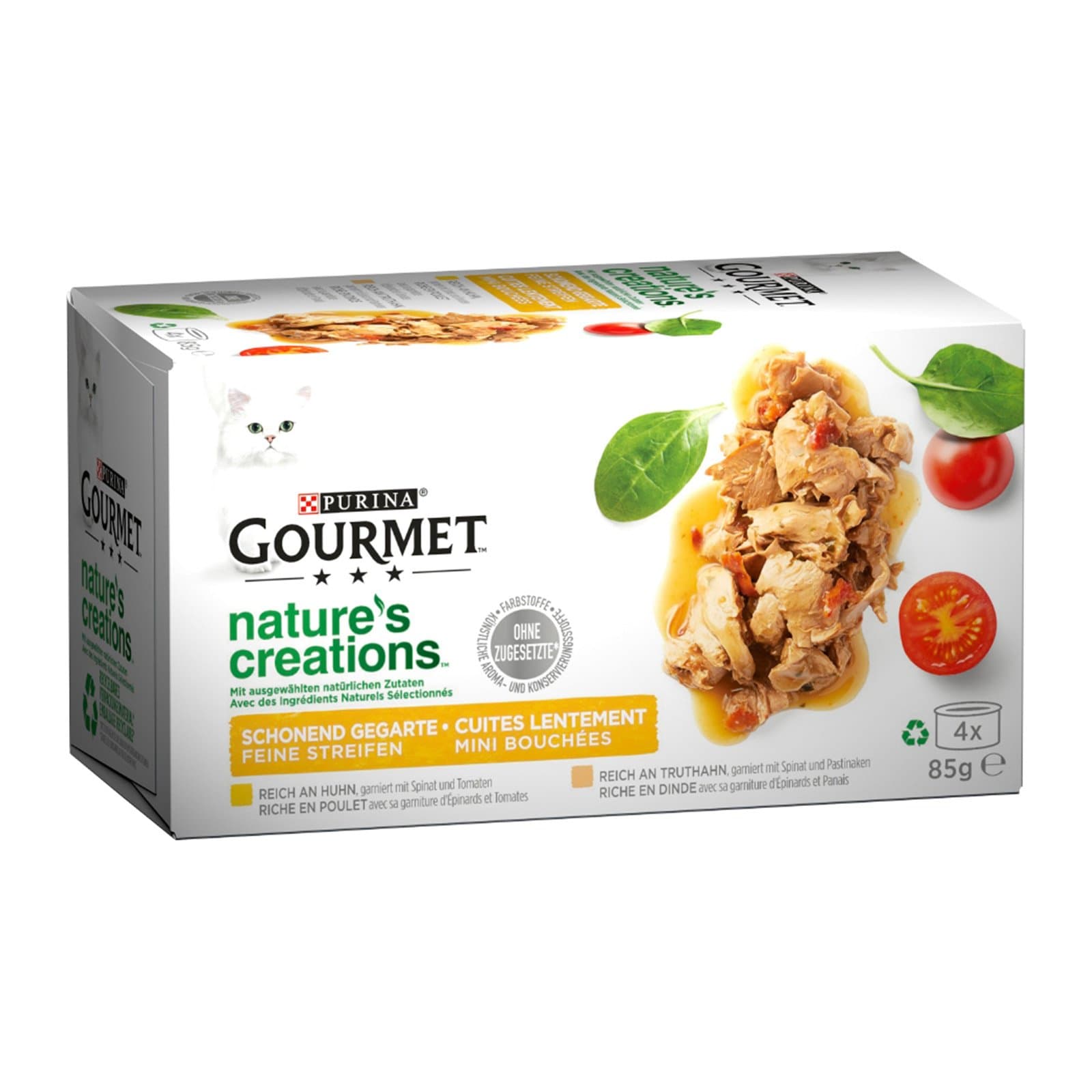 Gourmet Katzenfutternass Huhn Truthahn