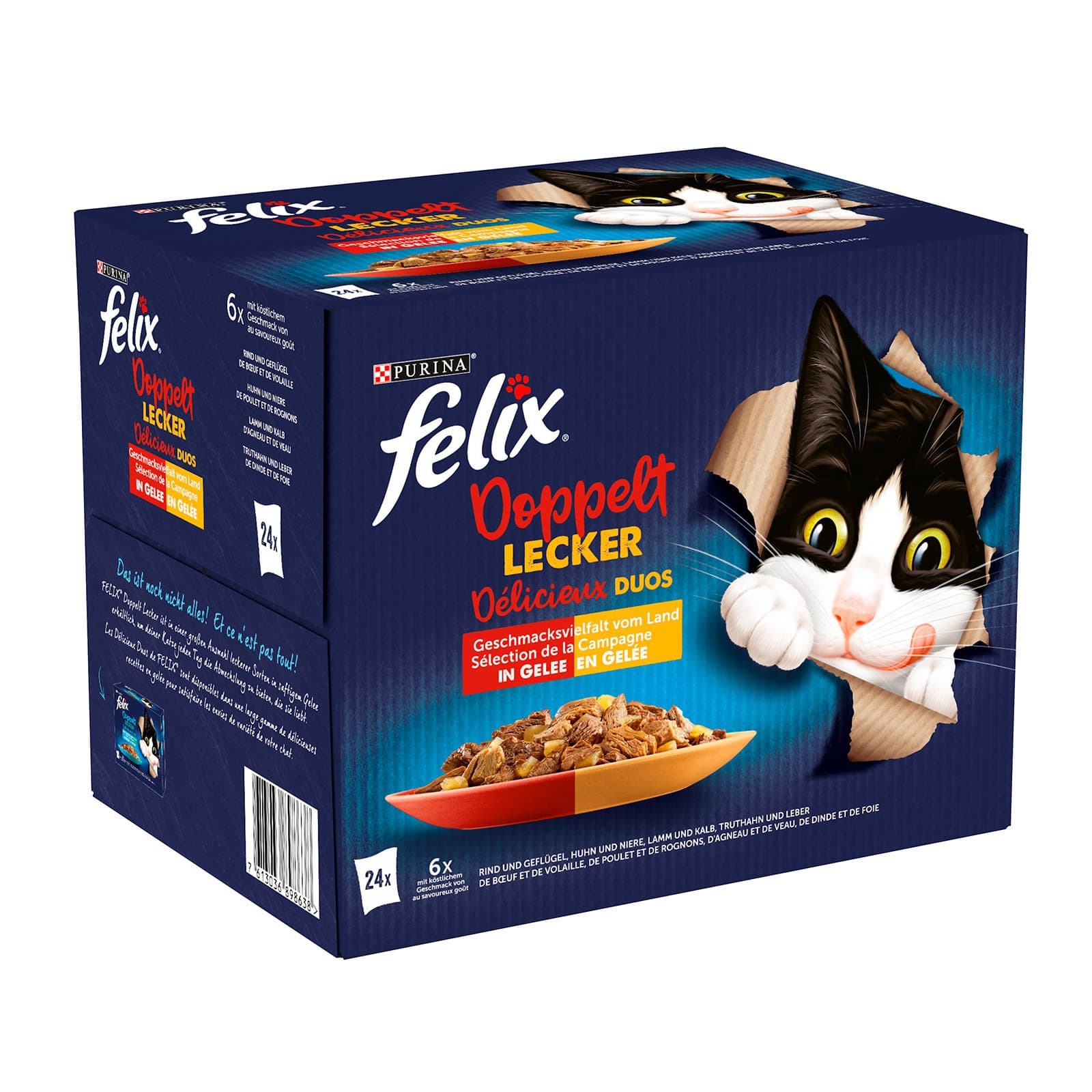 Felix Katzenfutternass Fleisch