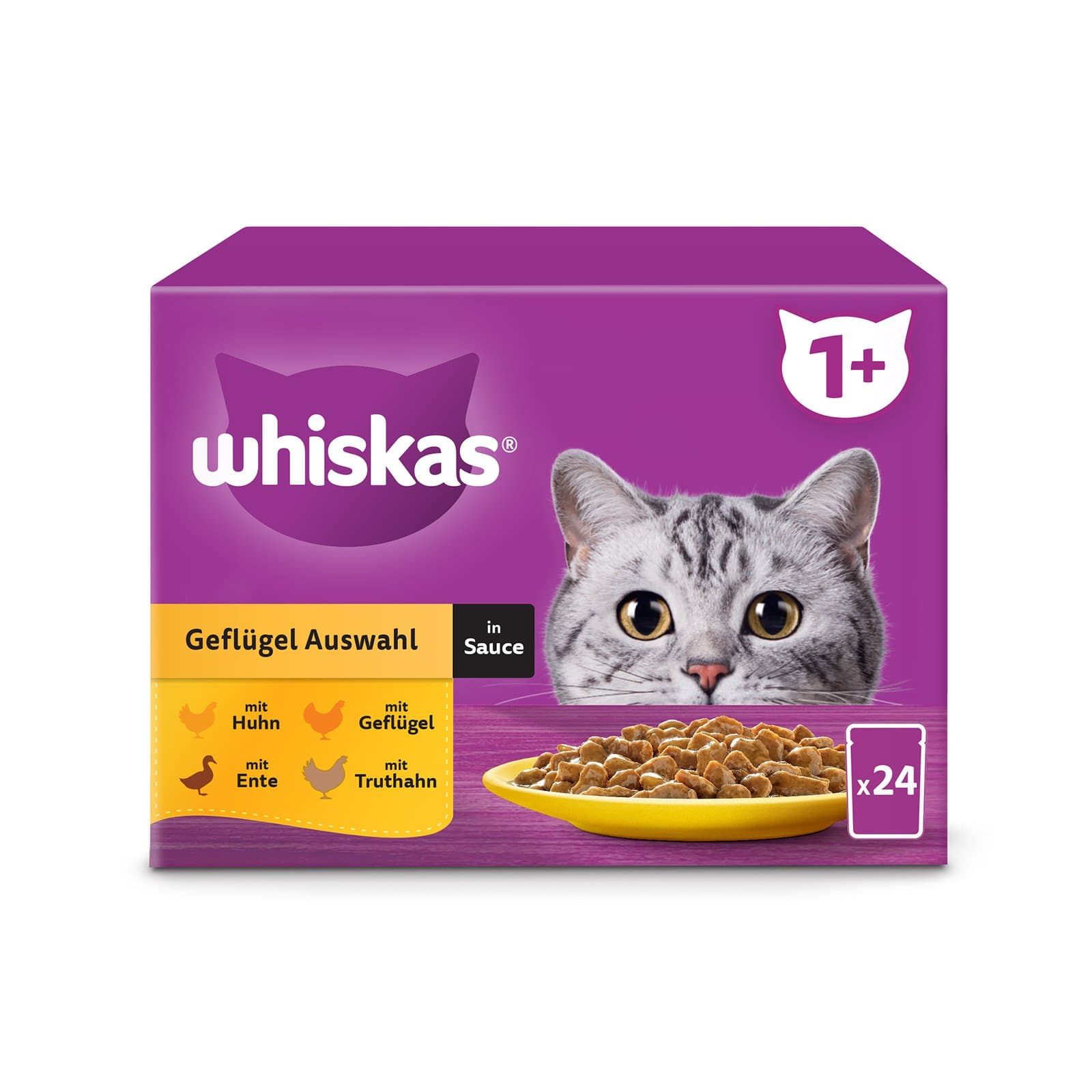 Whiskas Katzenfutternass Gefluegel