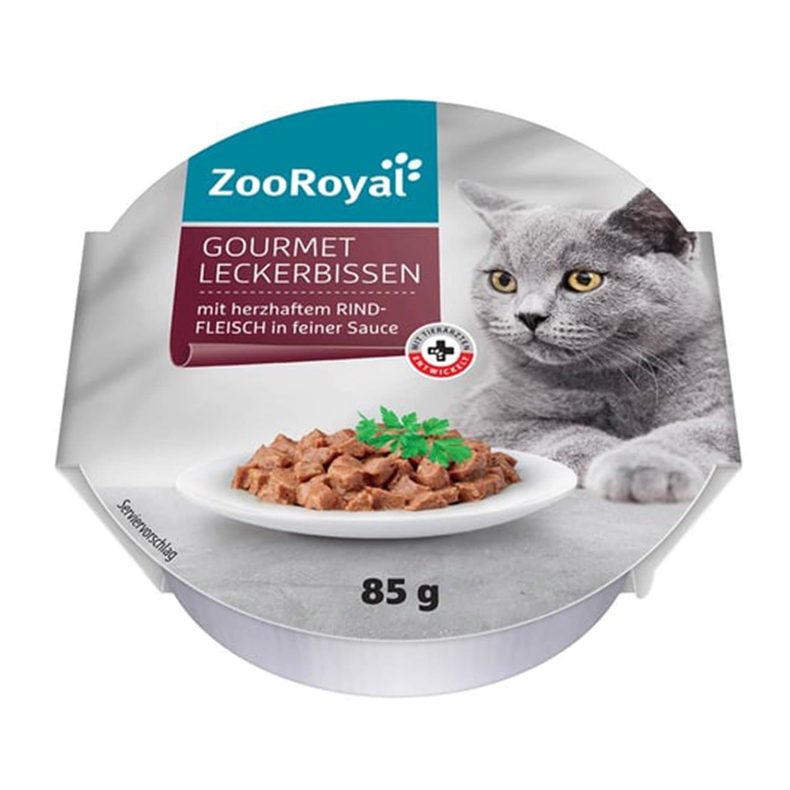 ZooRoyal Katzenfutternass Rind