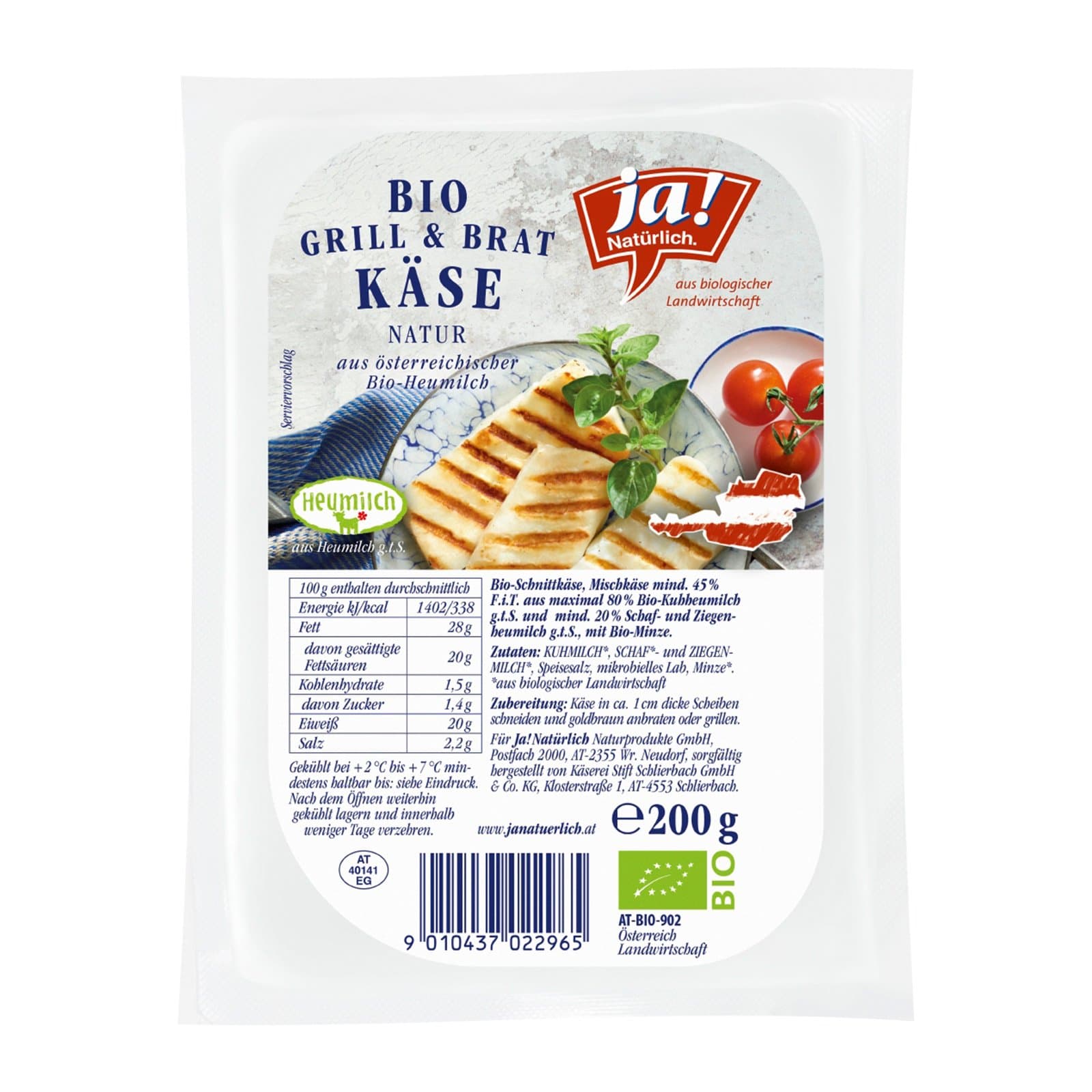 Ja! Natürlich Grillkaese Bio