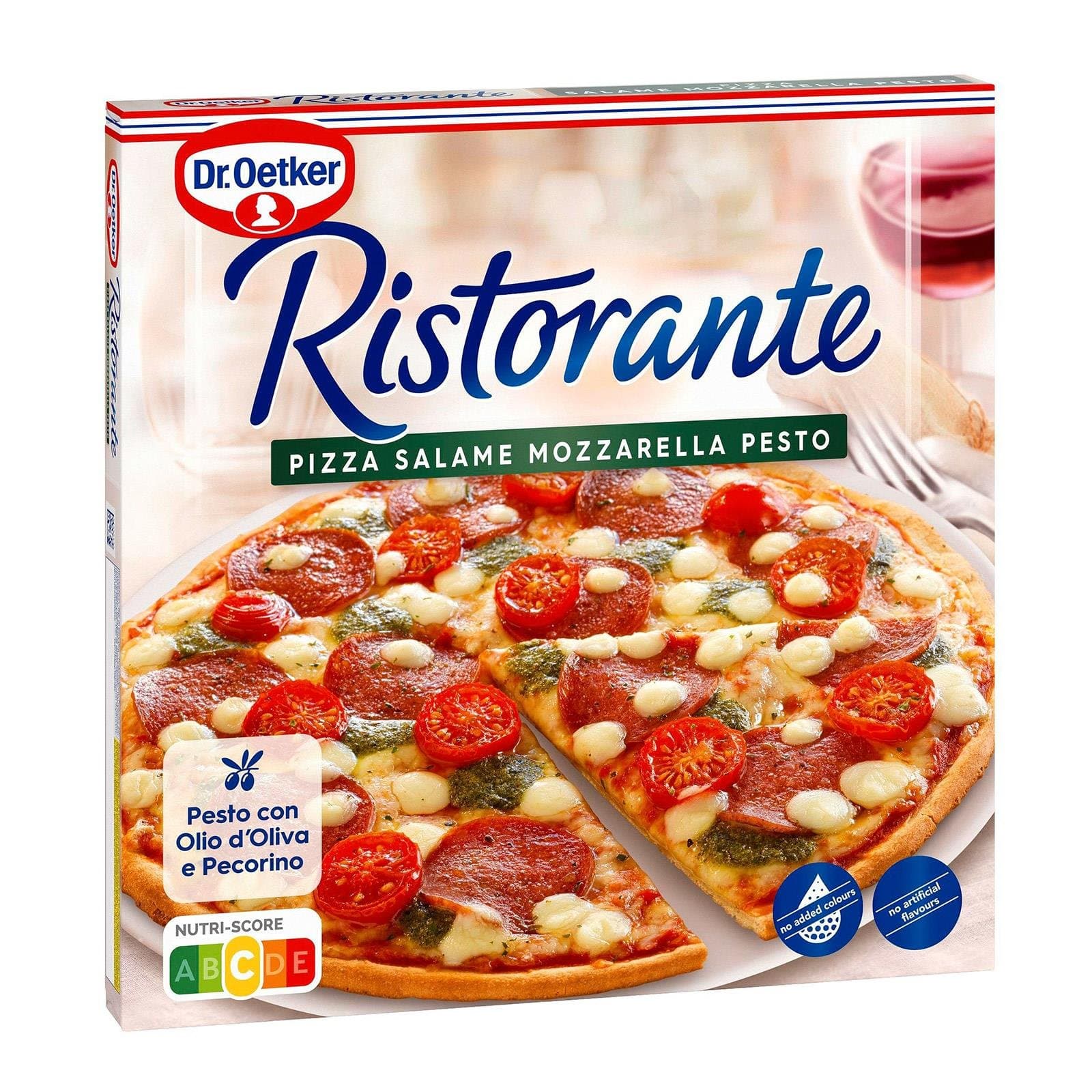 Dr. Oetker Pizza Salami Mozzarella Pesto