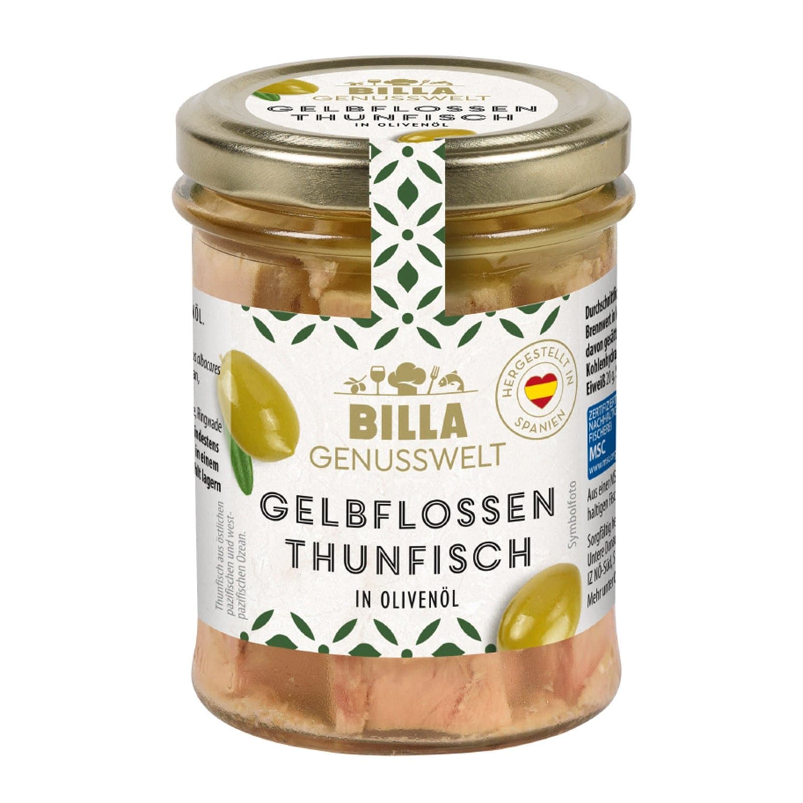 BILLA Thunfisch Gelbflossen Olivenoel